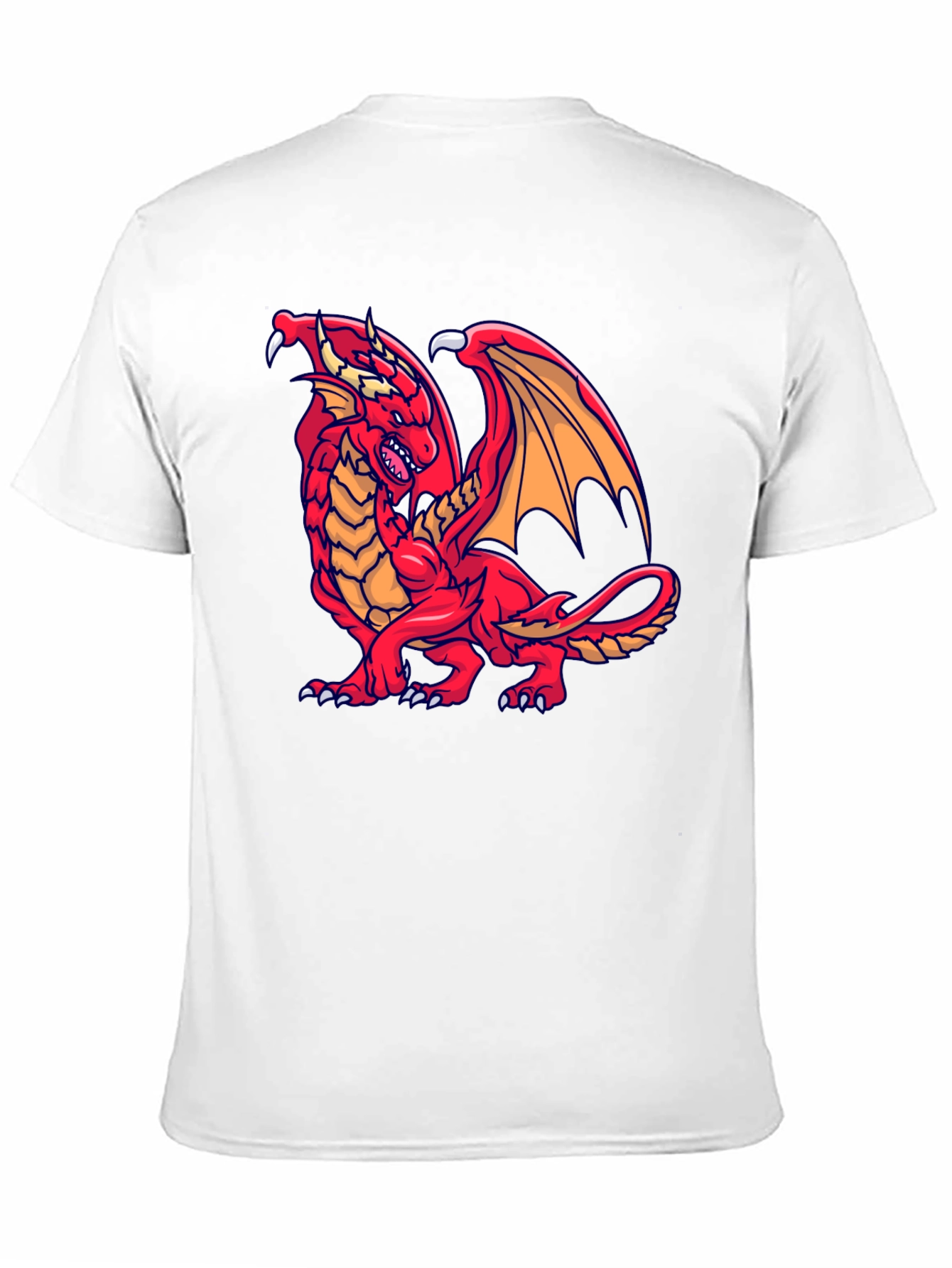 Red Dragon Graphic T-Shirt - Fantasy Style
