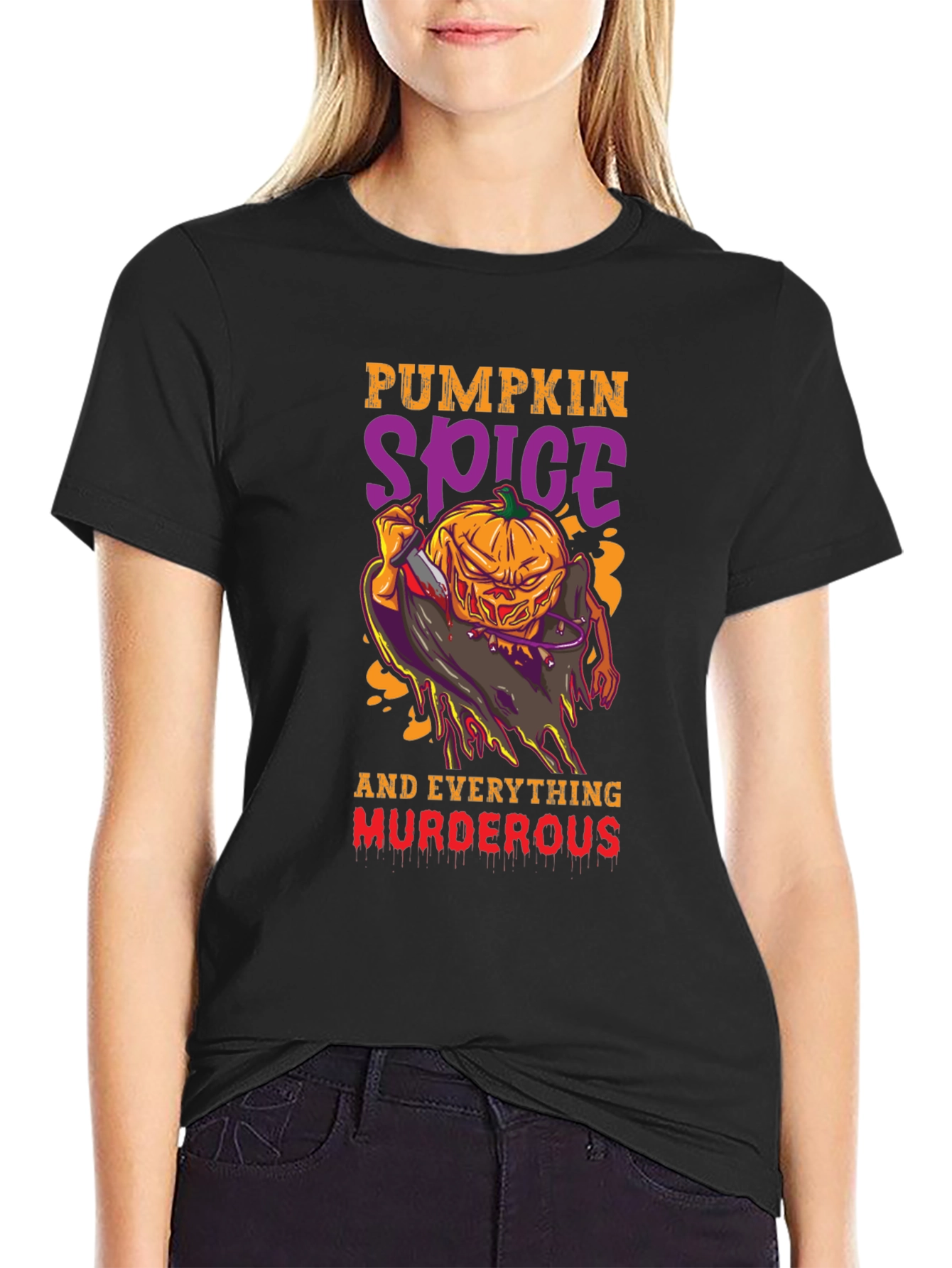 Pumpkin Spice Murder Halloween T-Shirt