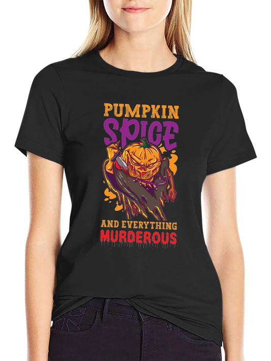 Pumpkin Spice Murder Halloween T-Shirt