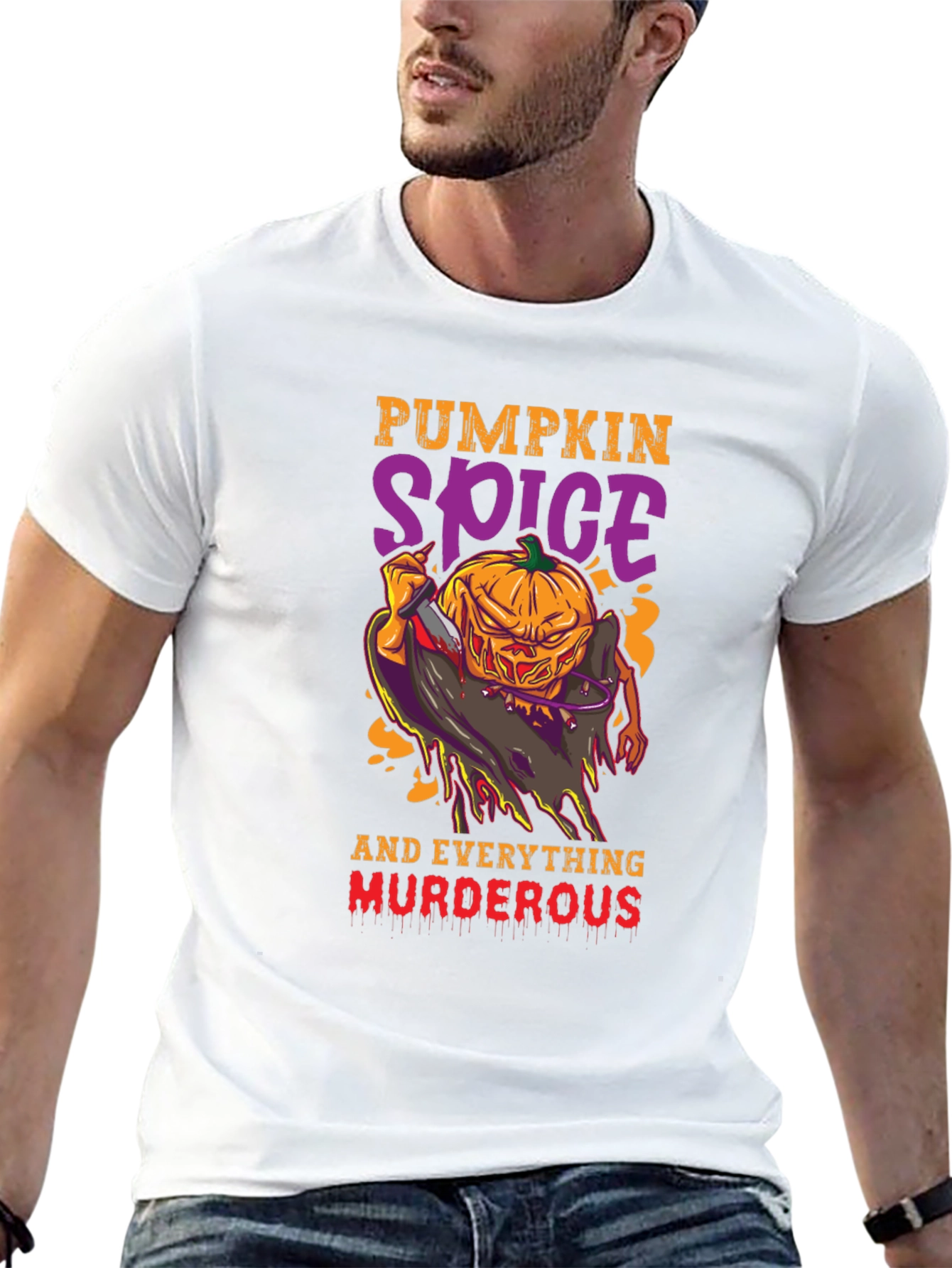 Pumpkin Spice Murder Halloween T-Shirt