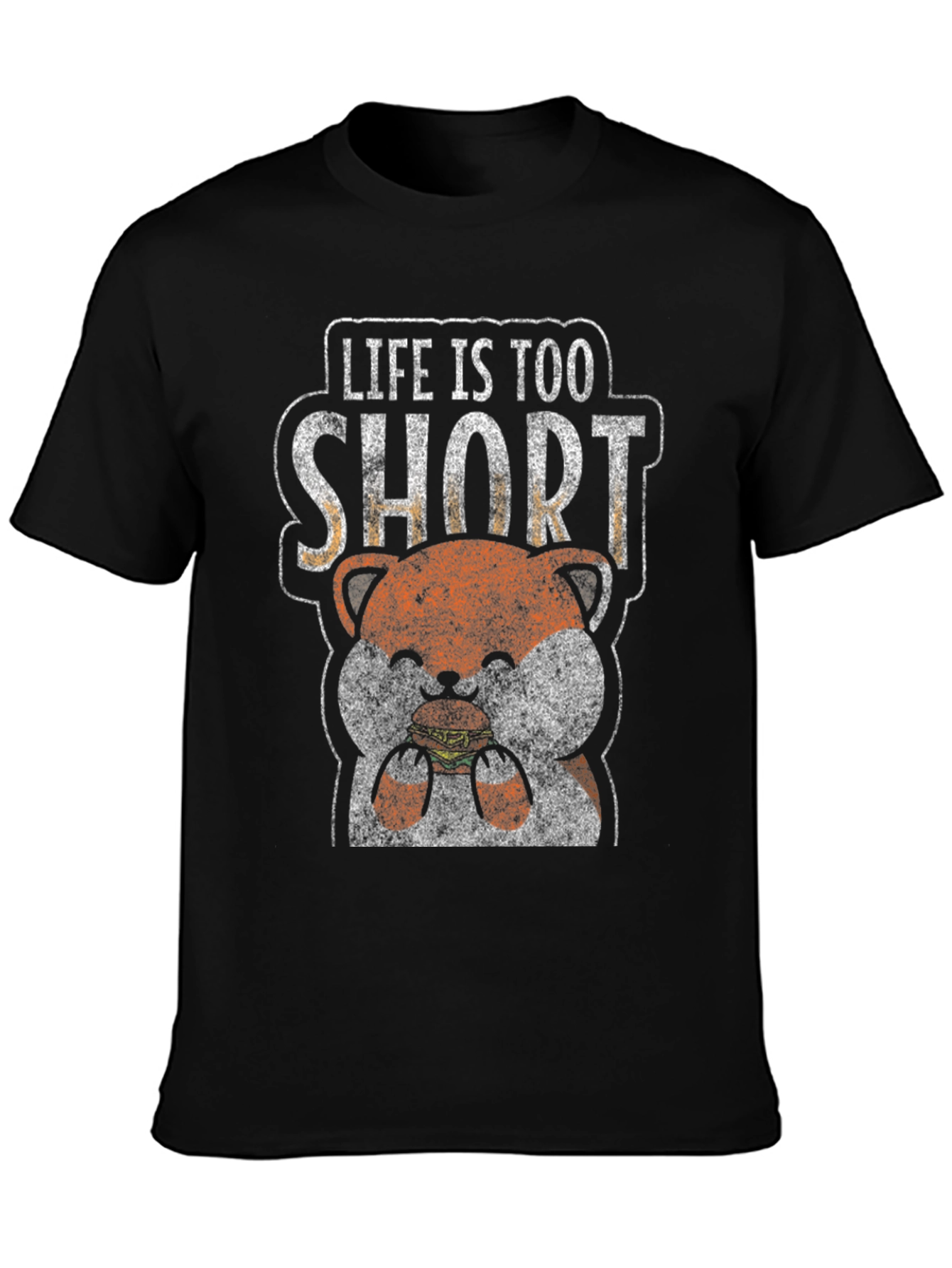 Life is Too Short Hamster Burger Graphic Tee