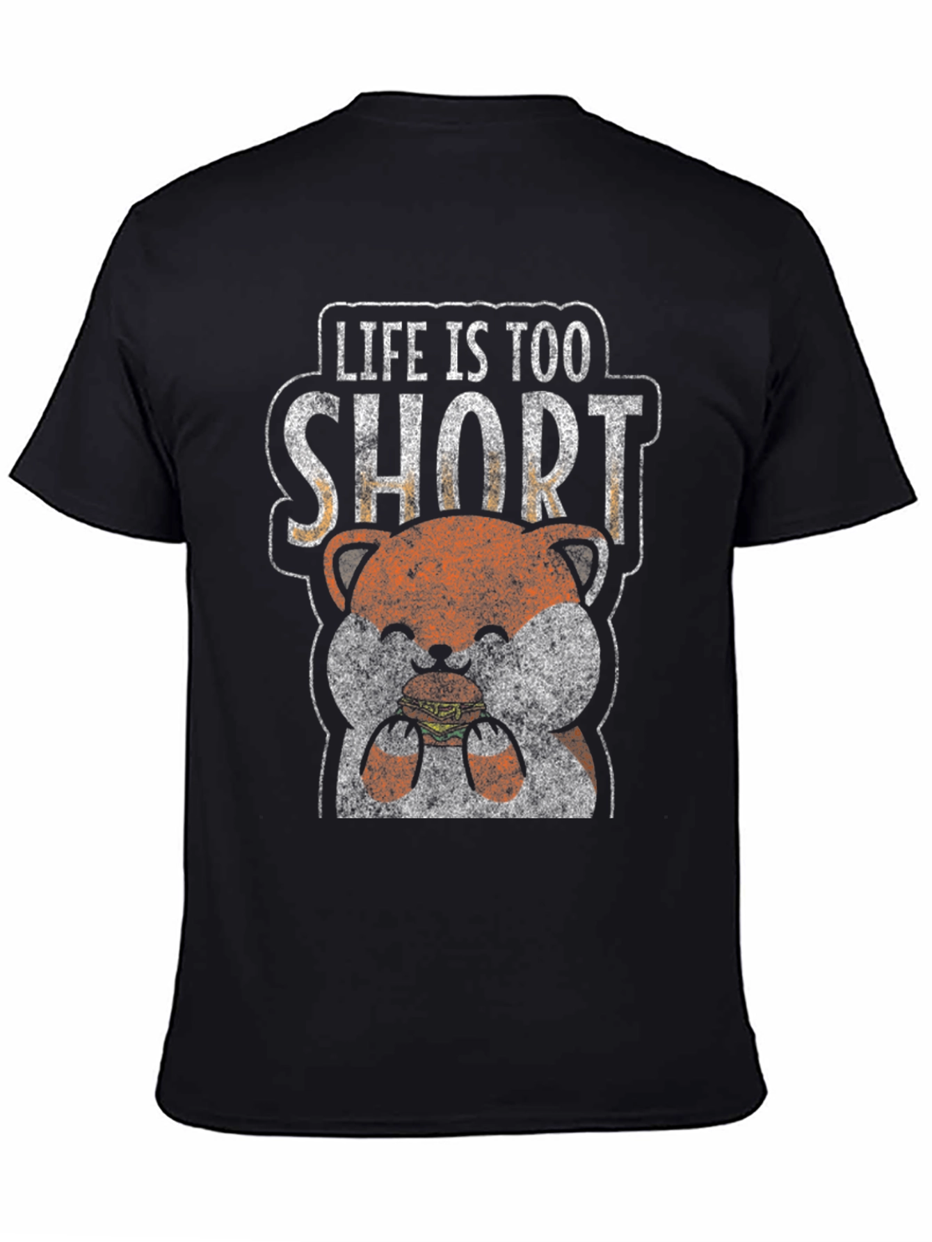 Life is Too Short Hamster Burger Graphic Tee