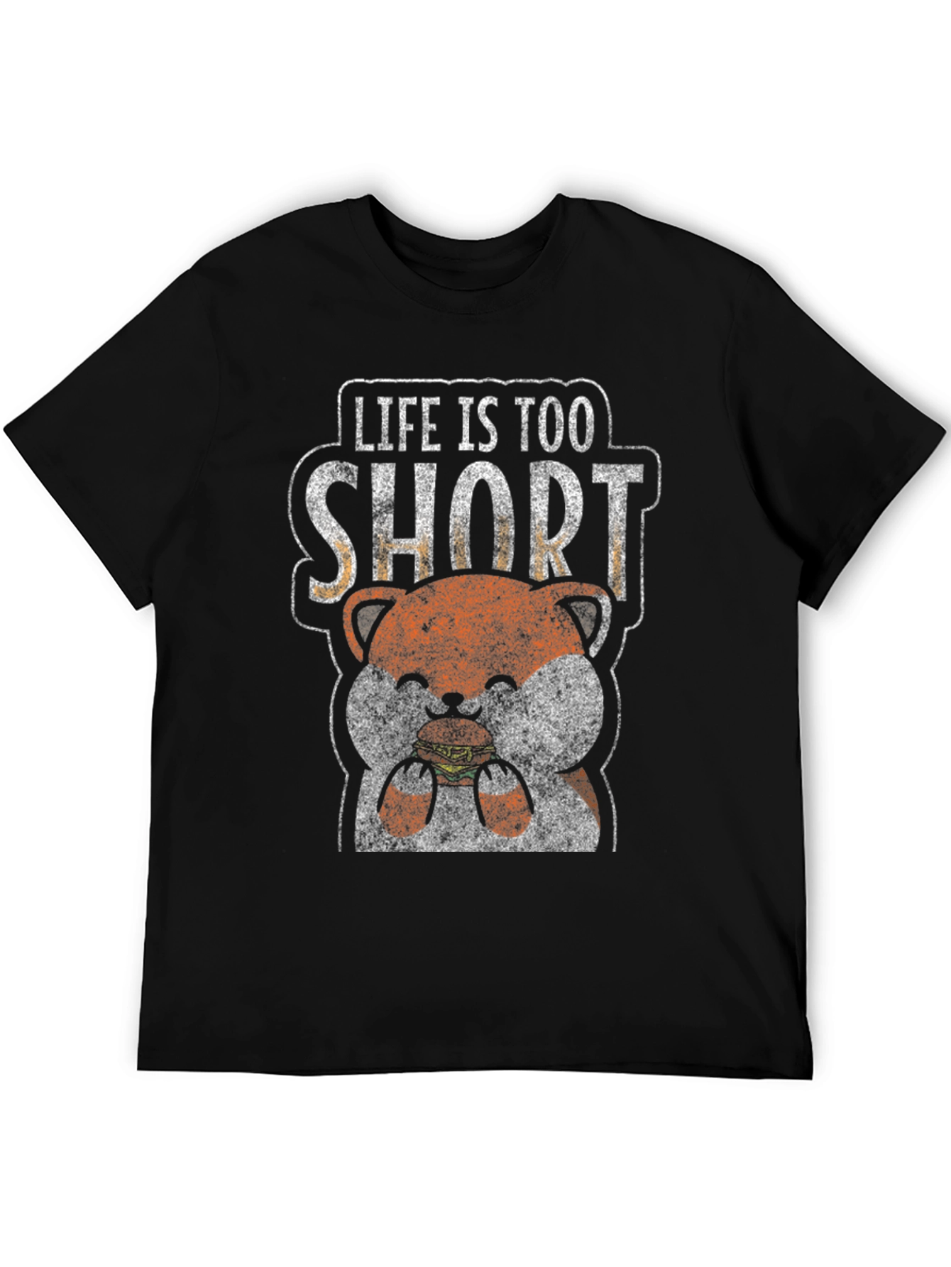 Life is Too Short Hamster Burger Graphic Tee