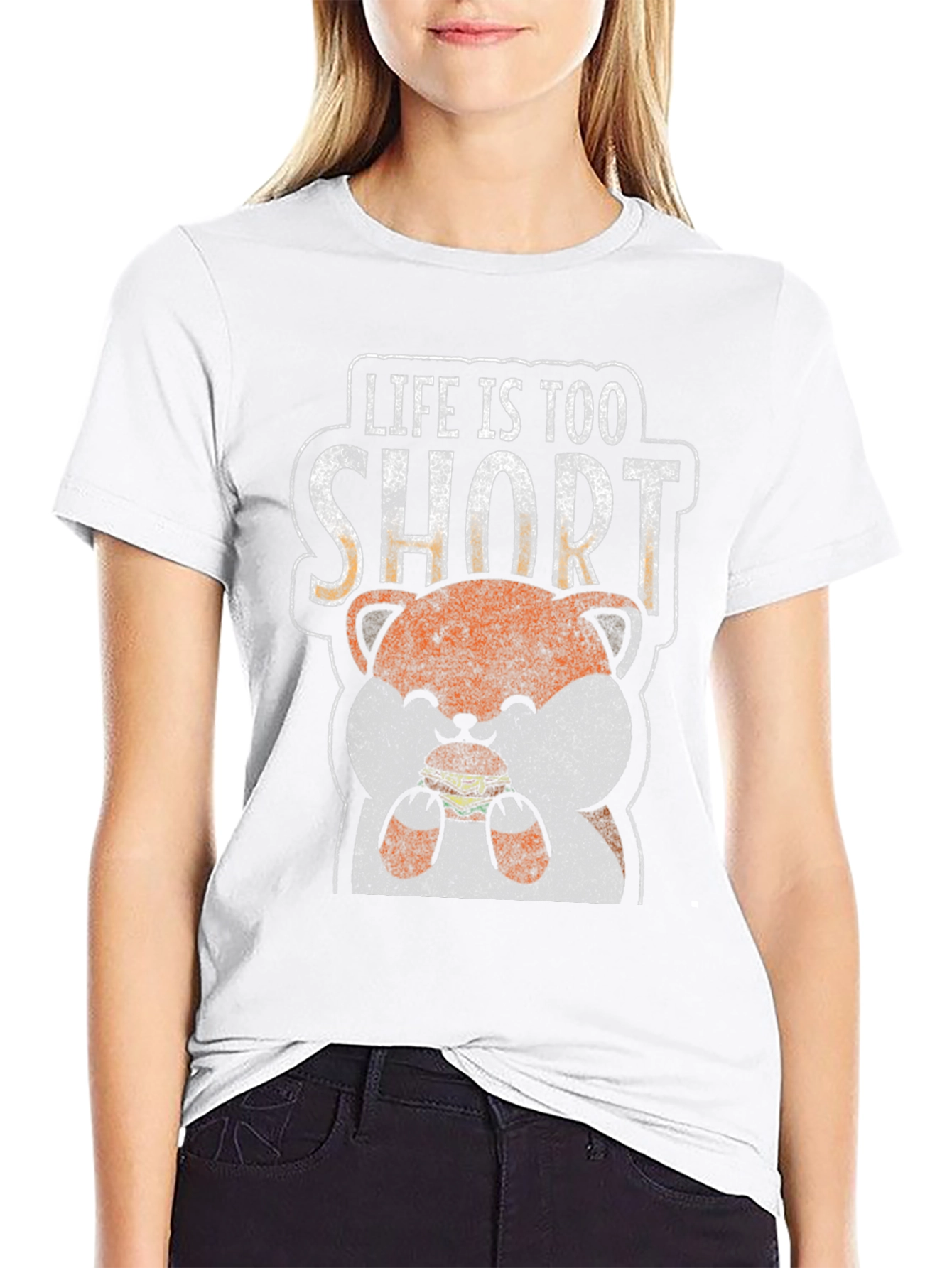 Life is Too Short Hamster Burger Graphic Tee