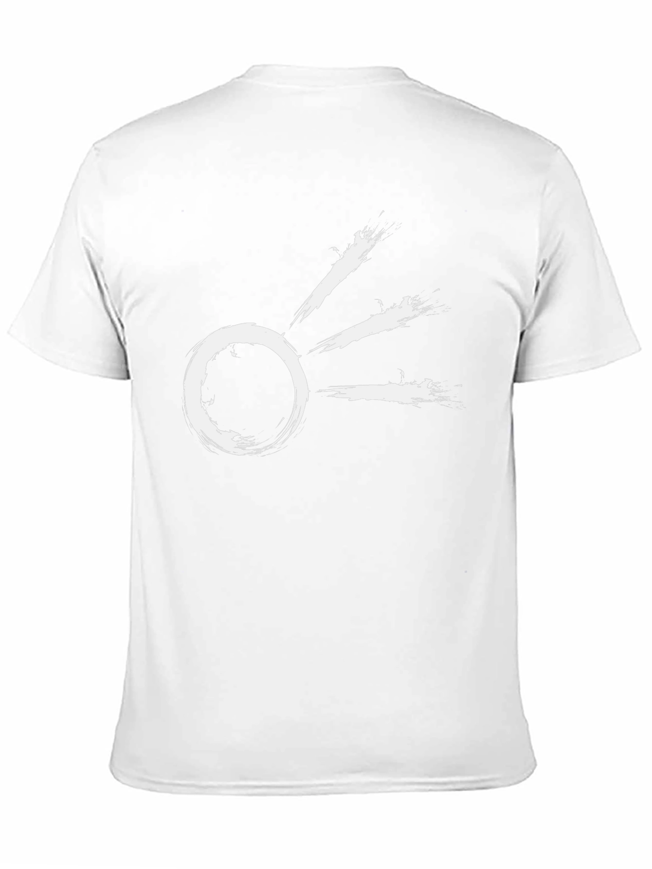 Abstract Sunburst Graphic Tee - Modern Black T-Shirt