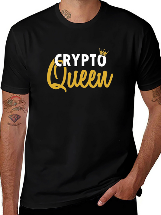 Crypto Queen Graphic Tee - Black