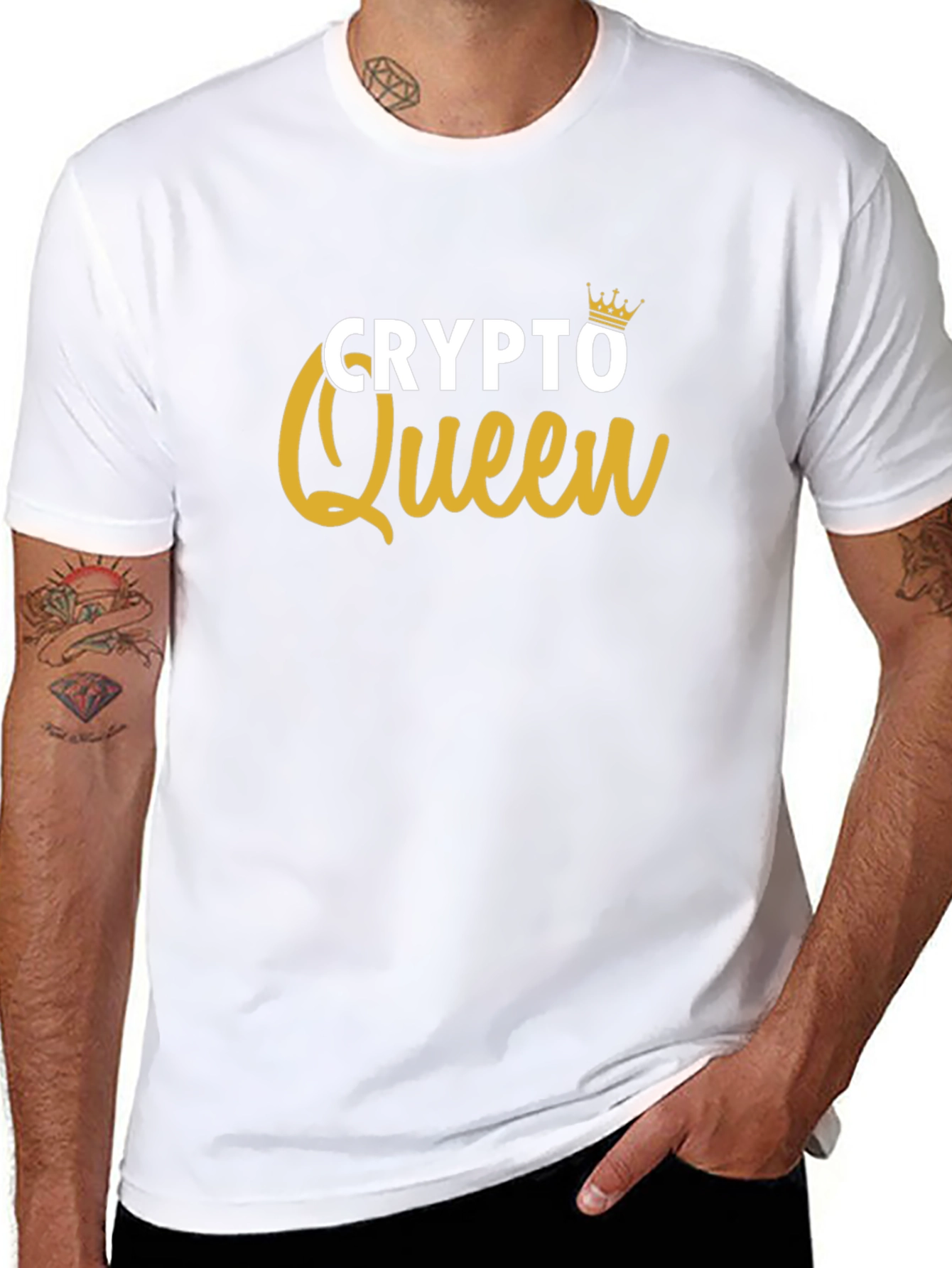 Crypto Queen Graphic Tee - Black