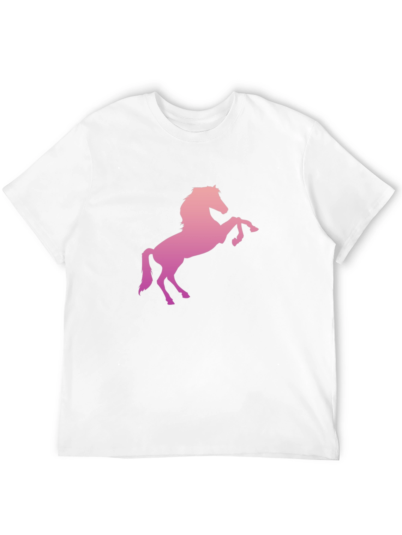 Horse Graphic Tee - Stylish Mens Black T-Shirt