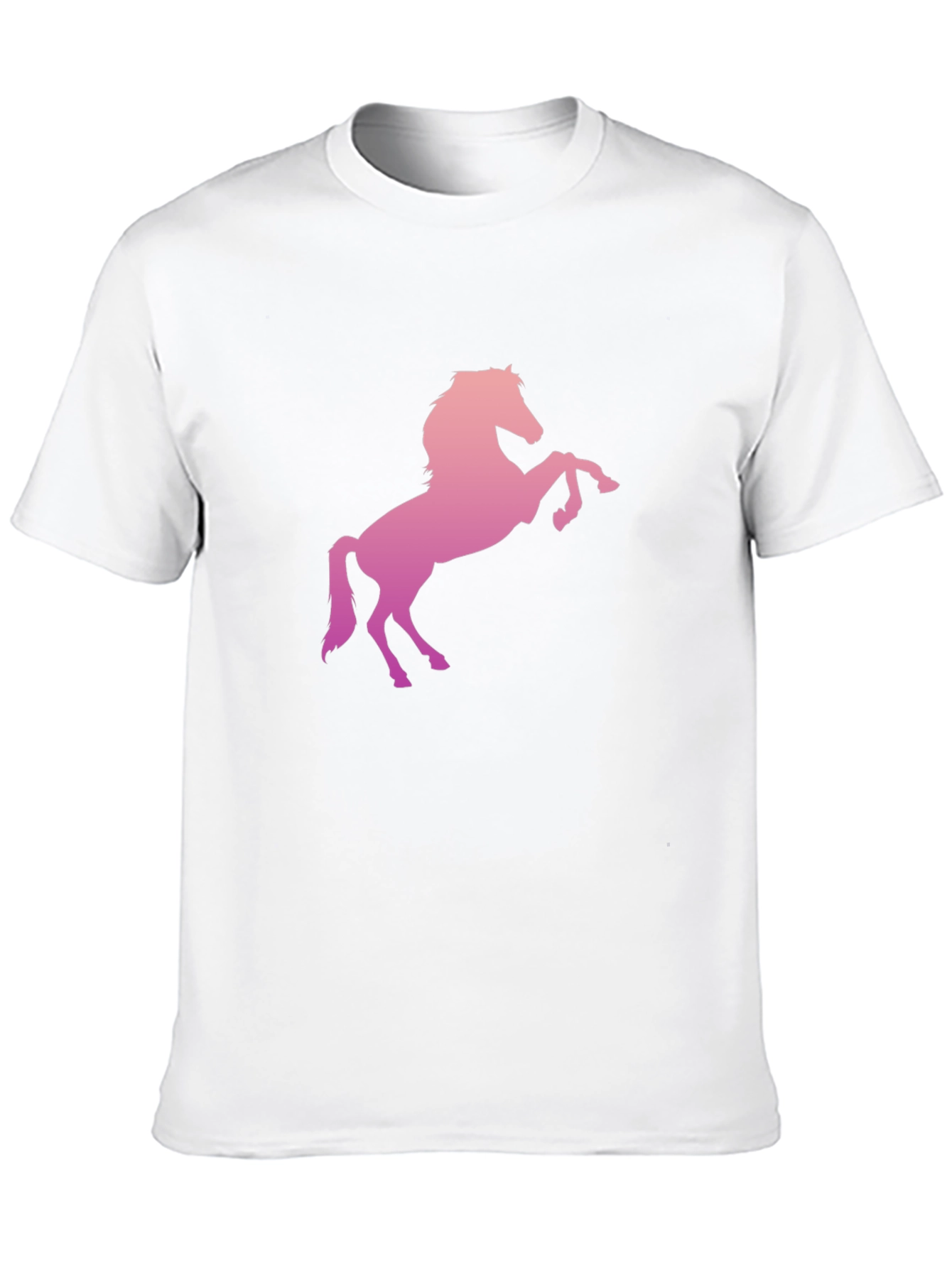 Horse Graphic Tee - Stylish Mens Black T-Shirt