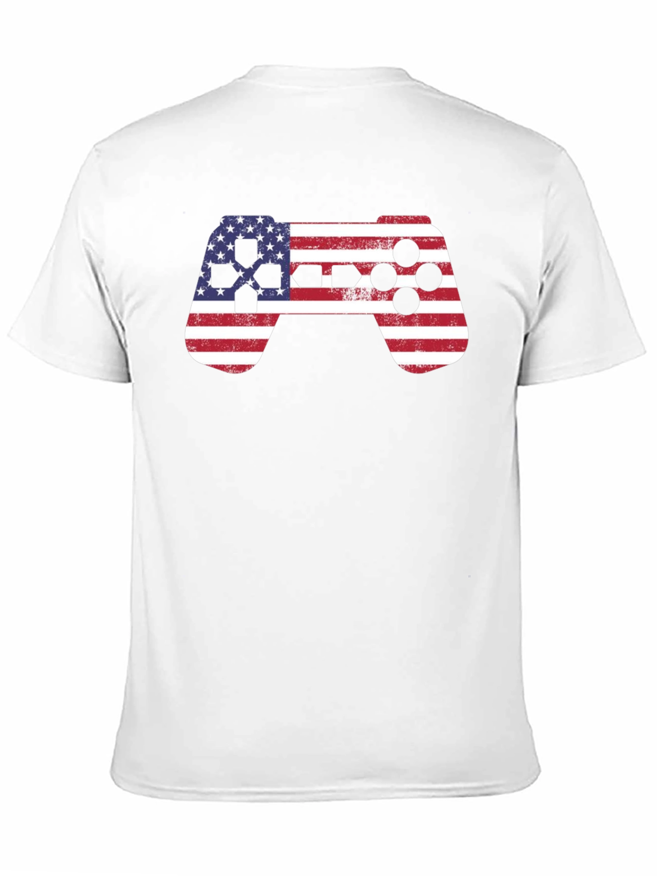 American Flag Gaming Controller Graphic Tee