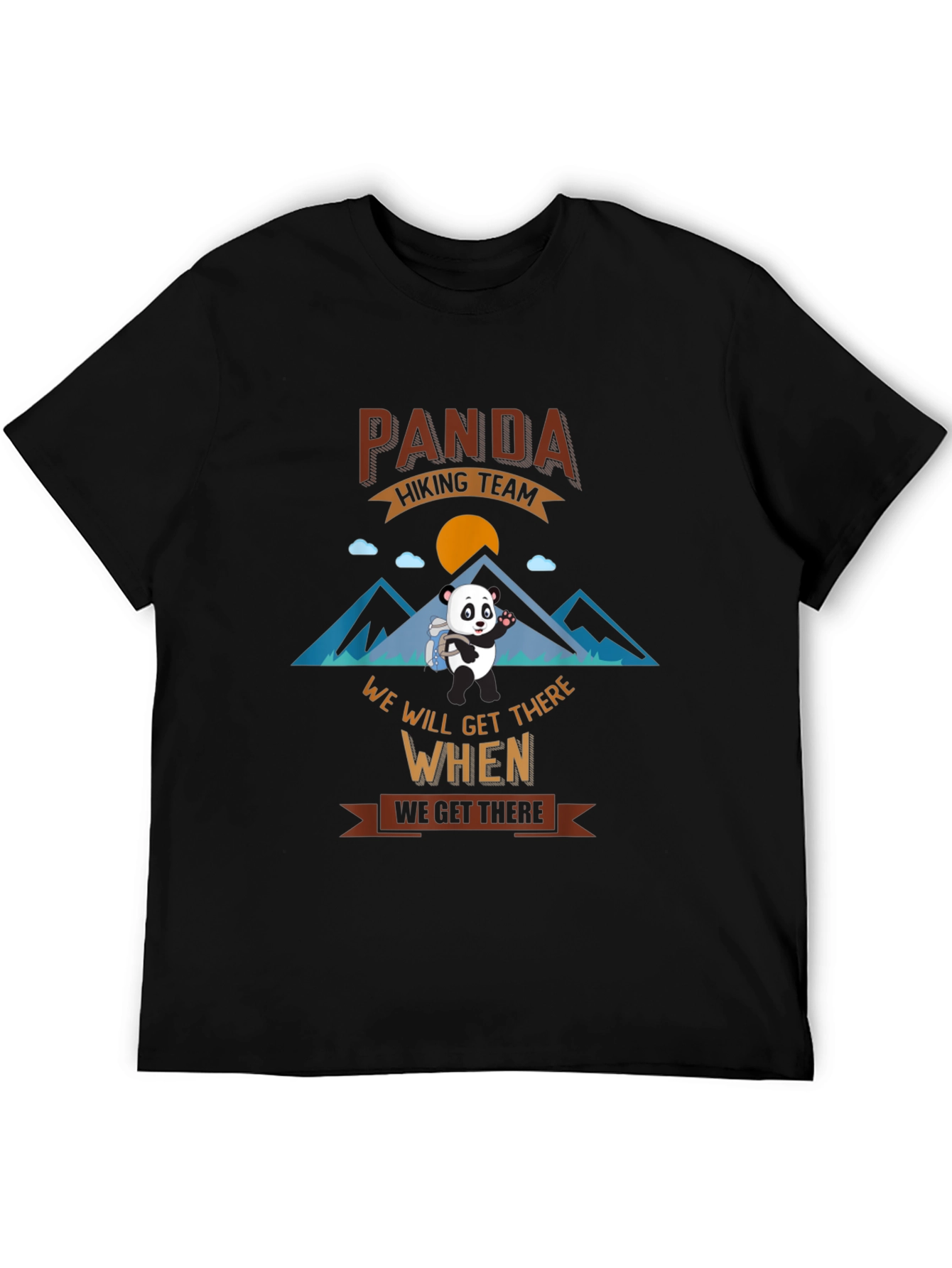 Panda Hiking Team Graphic T-Shirt