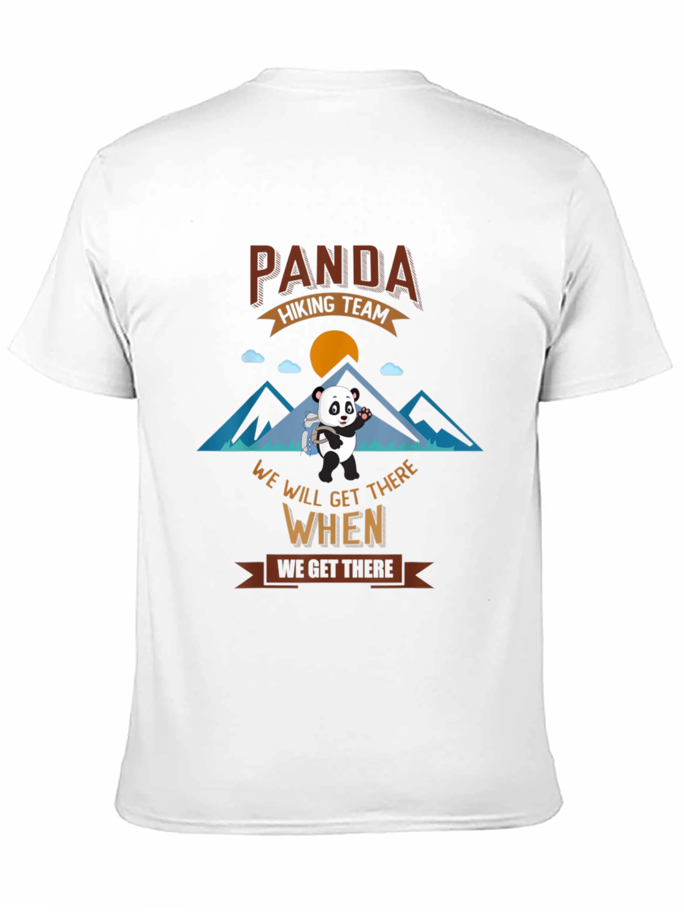 Panda Hiking Team Graphic T-Shirt