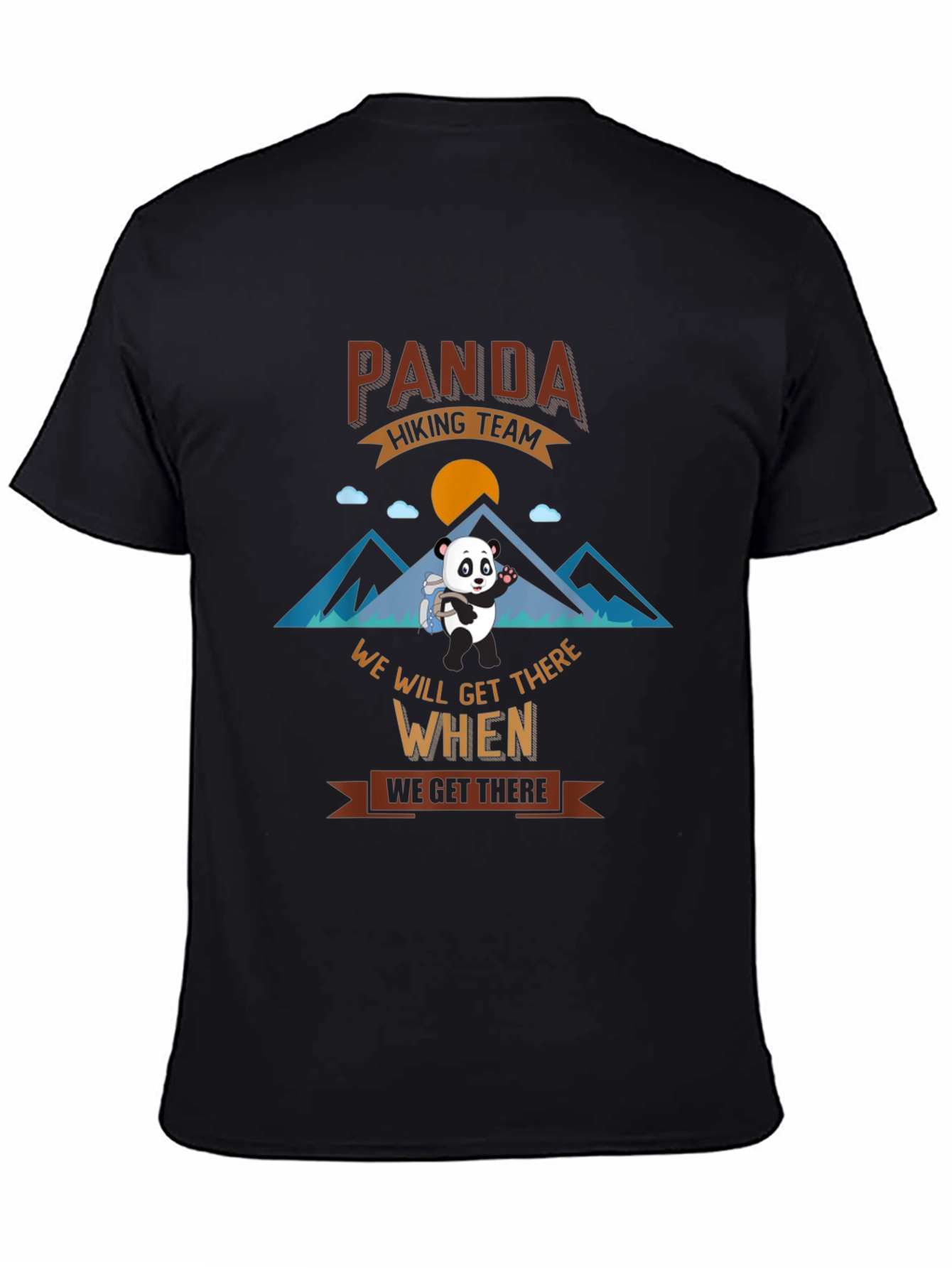 Panda Hiking Team Graphic T-Shirt