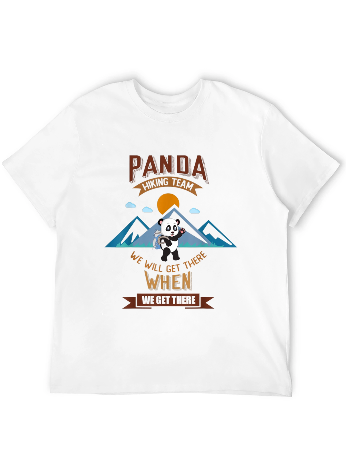 Panda Hiking Team Graphic T-Shirt