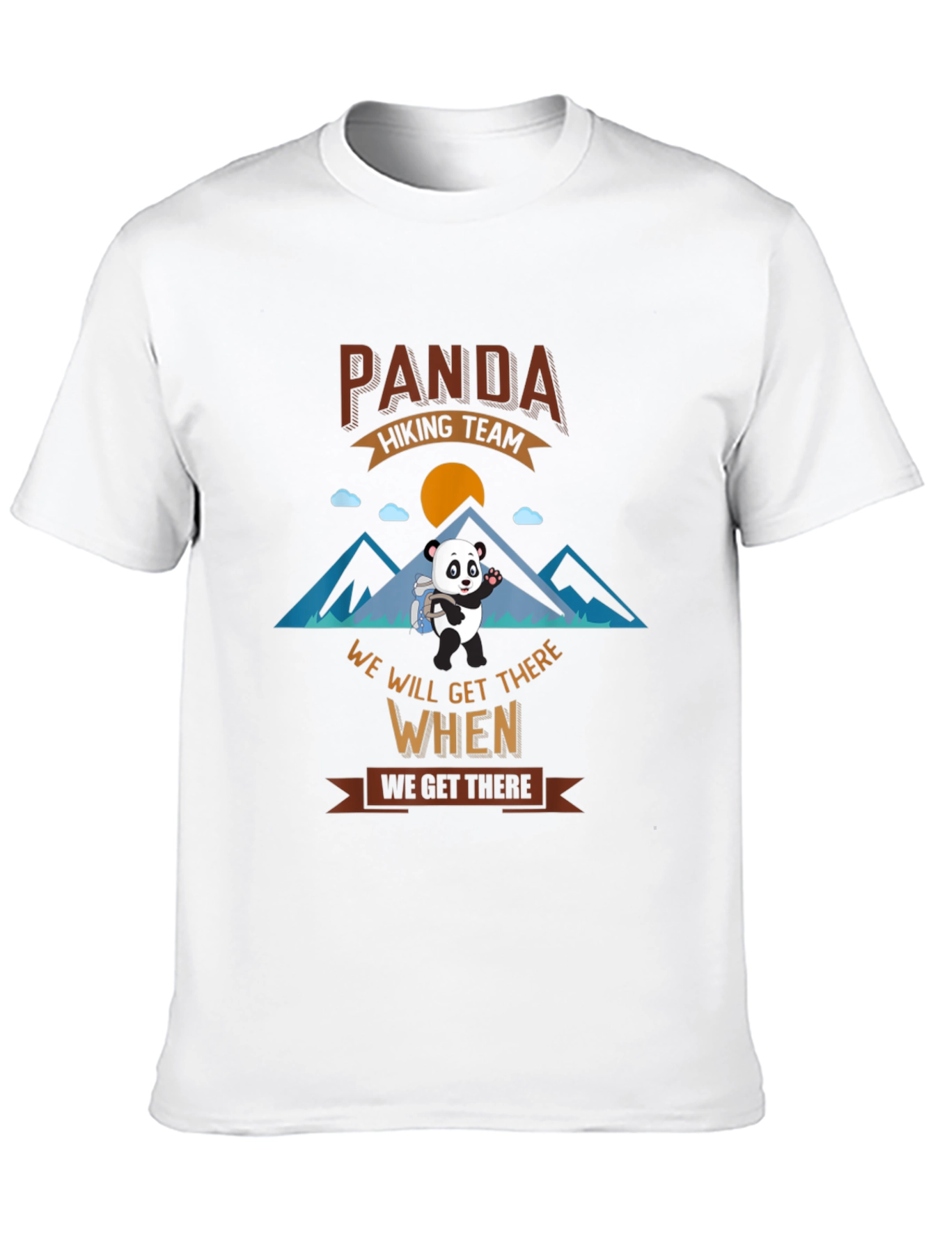 Panda Hiking Team Graphic T-Shirt