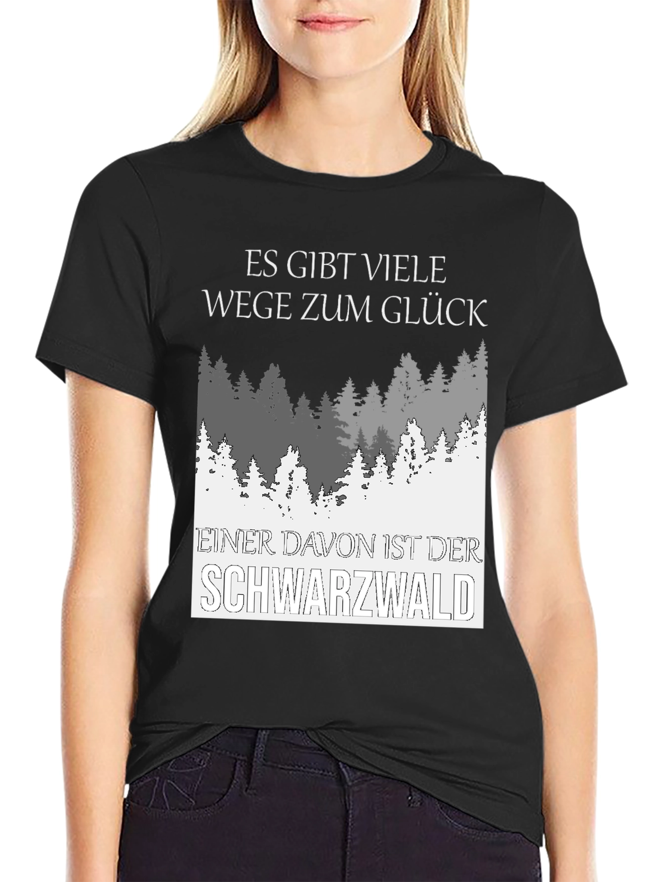 Black Forest T-Shirt: Way to Happiness Graphic Tee