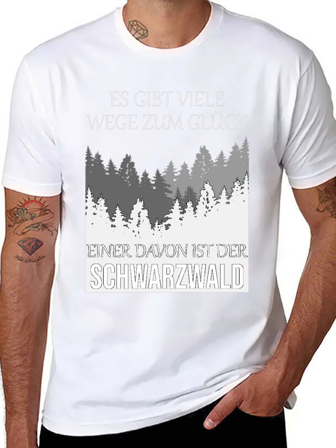 Black Forest T-Shirt: Way to Happiness Graphic Tee