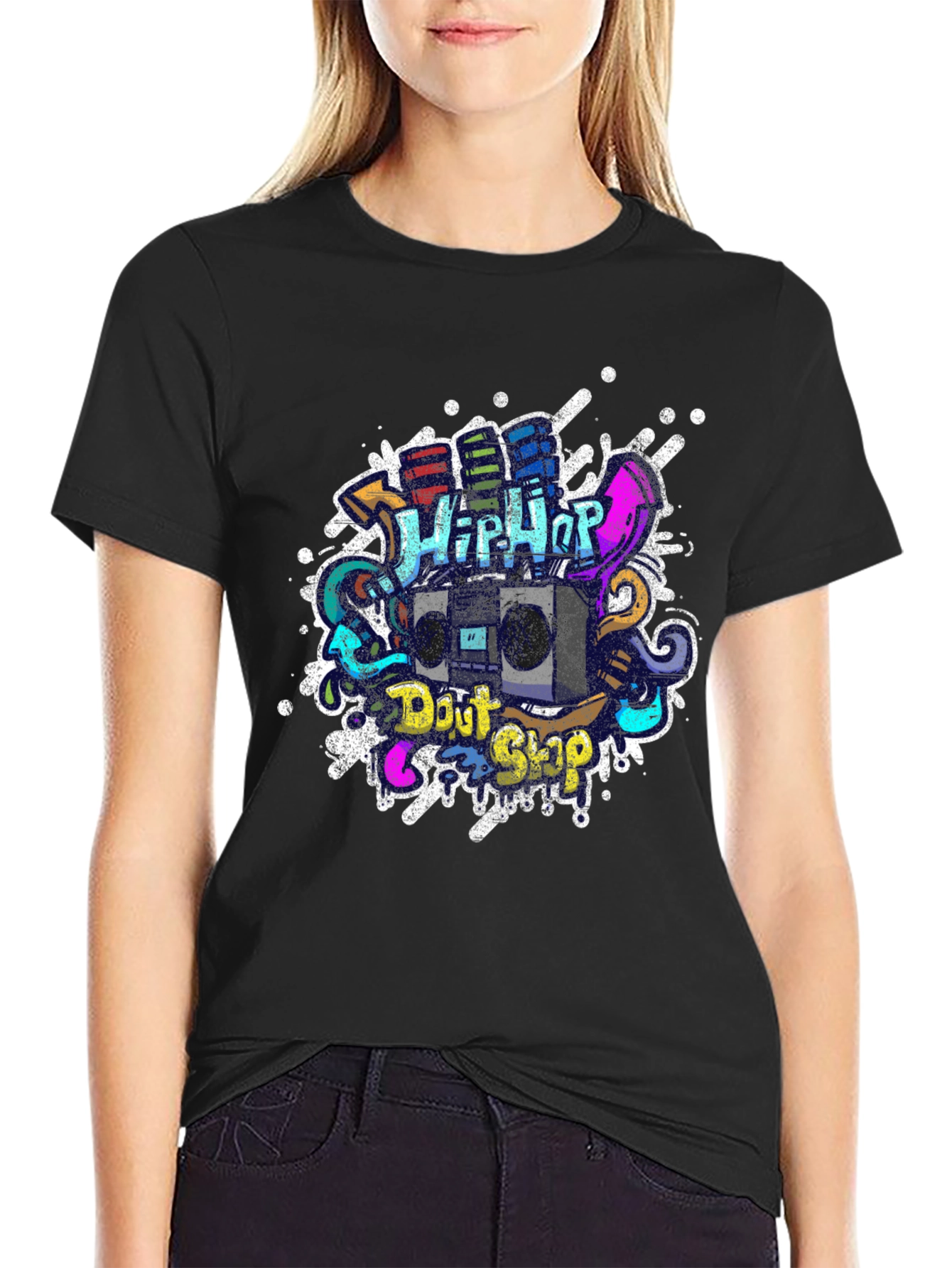 Hip Hop Graffiti Graphic T-Shirt