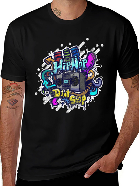 Hip Hop Graffiti Graphic T-Shirt