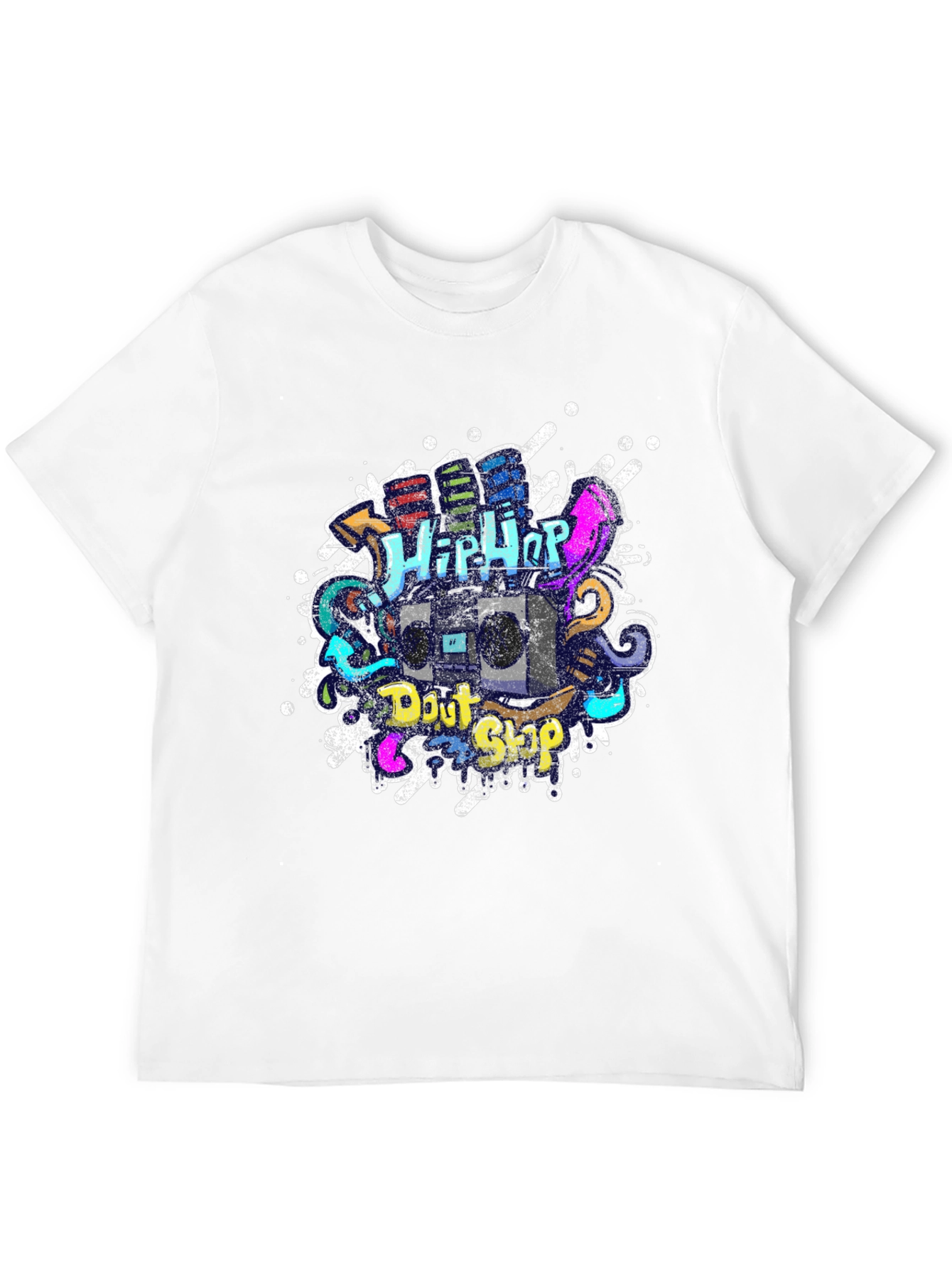 Hip Hop Graffiti Graphic T-Shirt