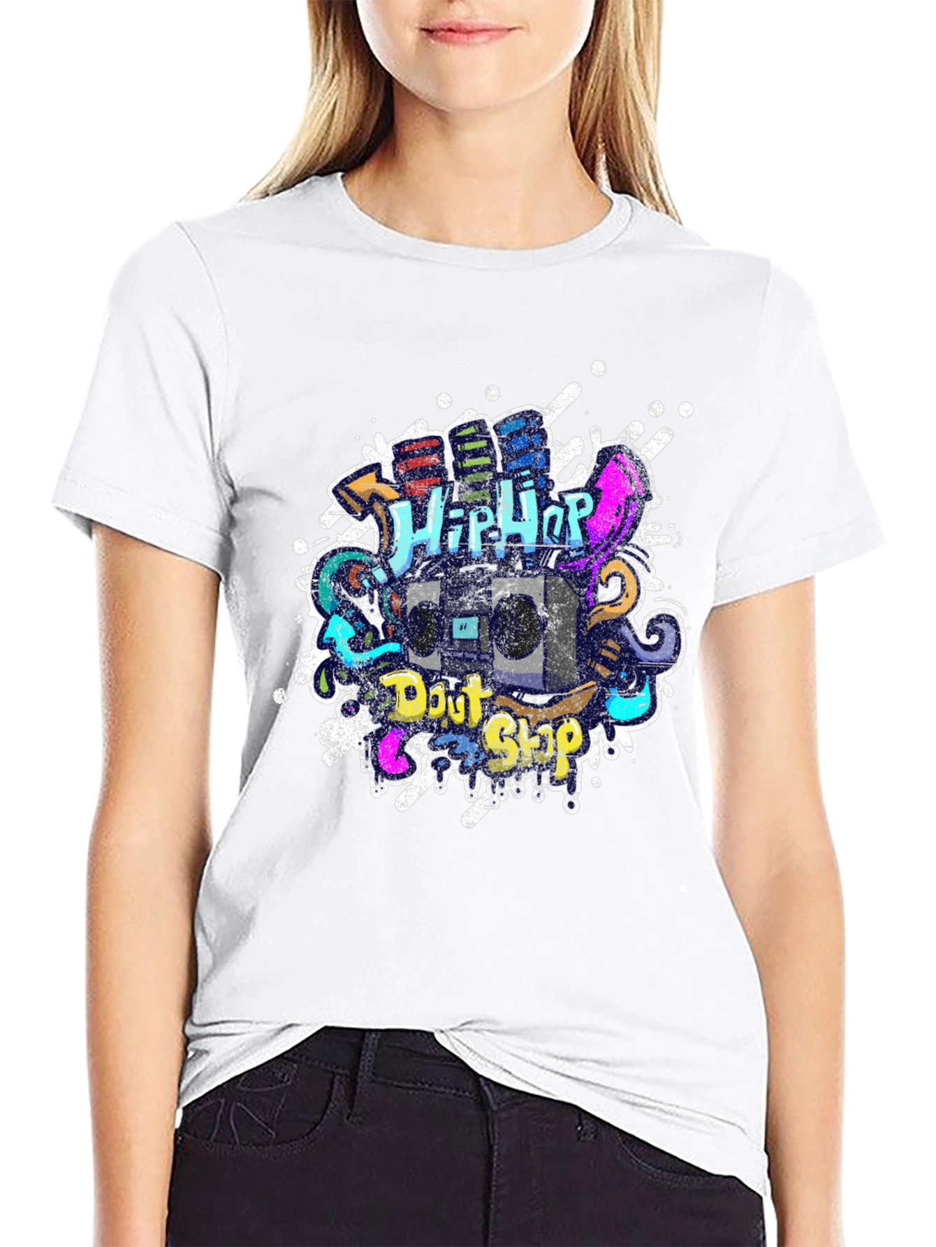 Hip Hop Graffiti Graphic T-Shirt