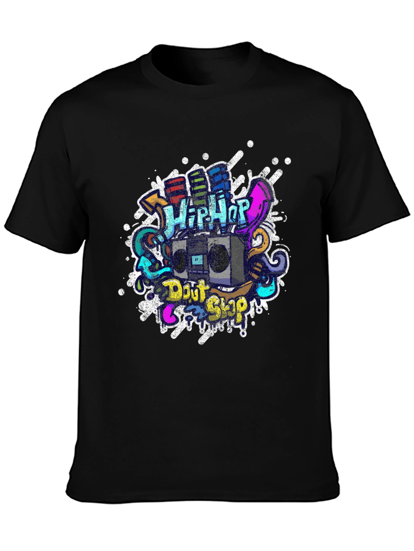 Hip Hop Graffiti Graphic T-Shirt