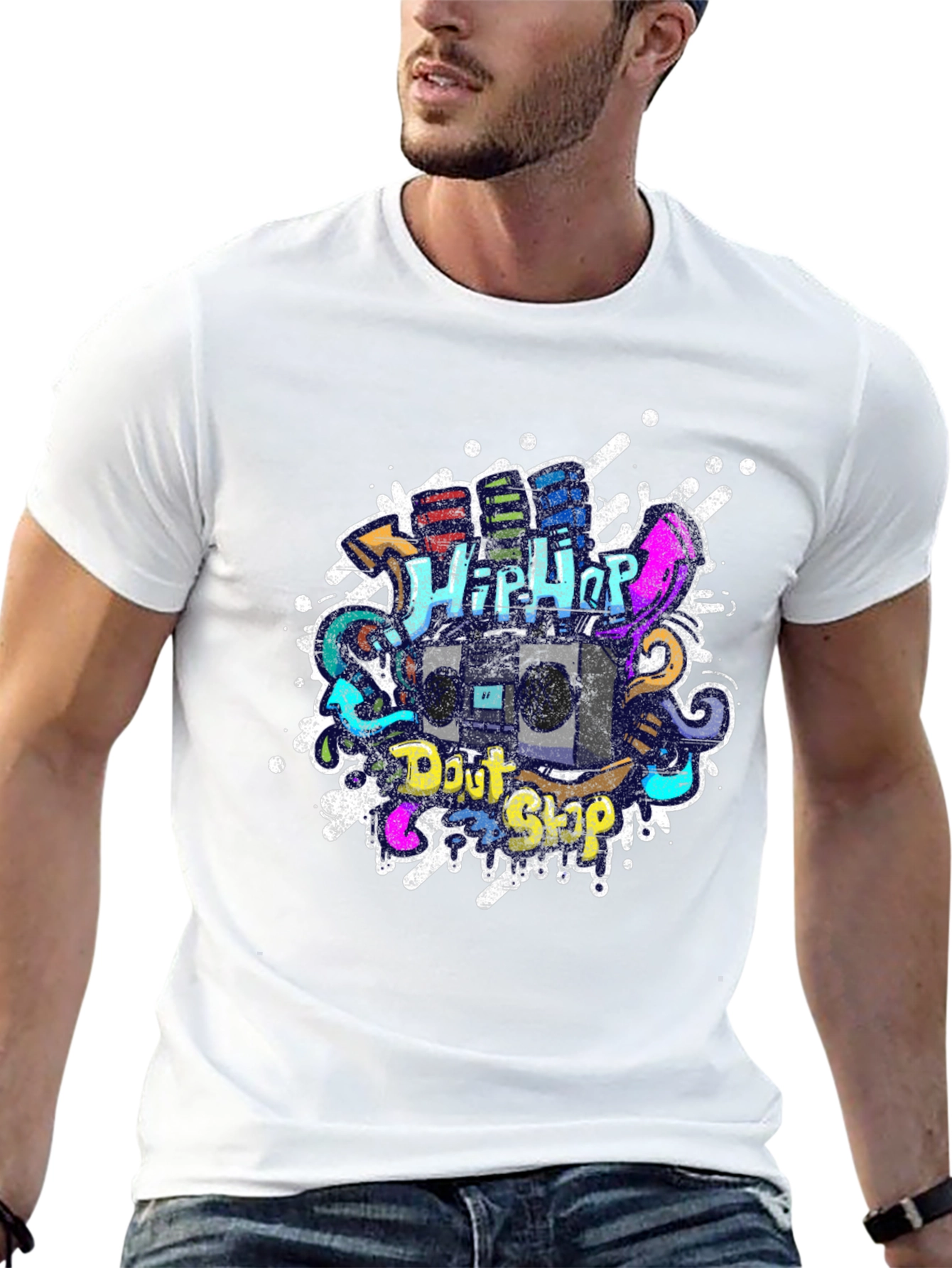Hip Hop Graffiti Graphic T-Shirt