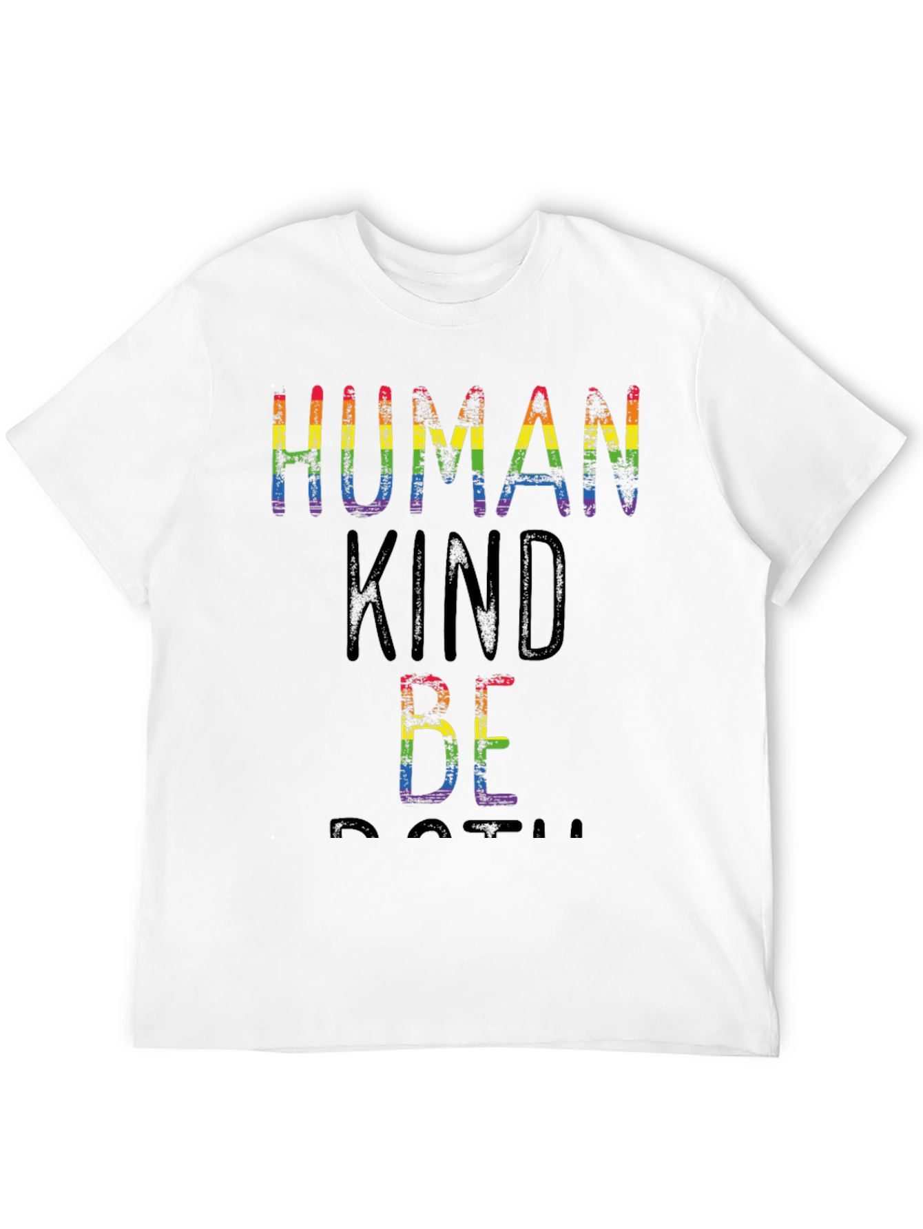 Human Kind Be Both Rainbow Graphic Tee
