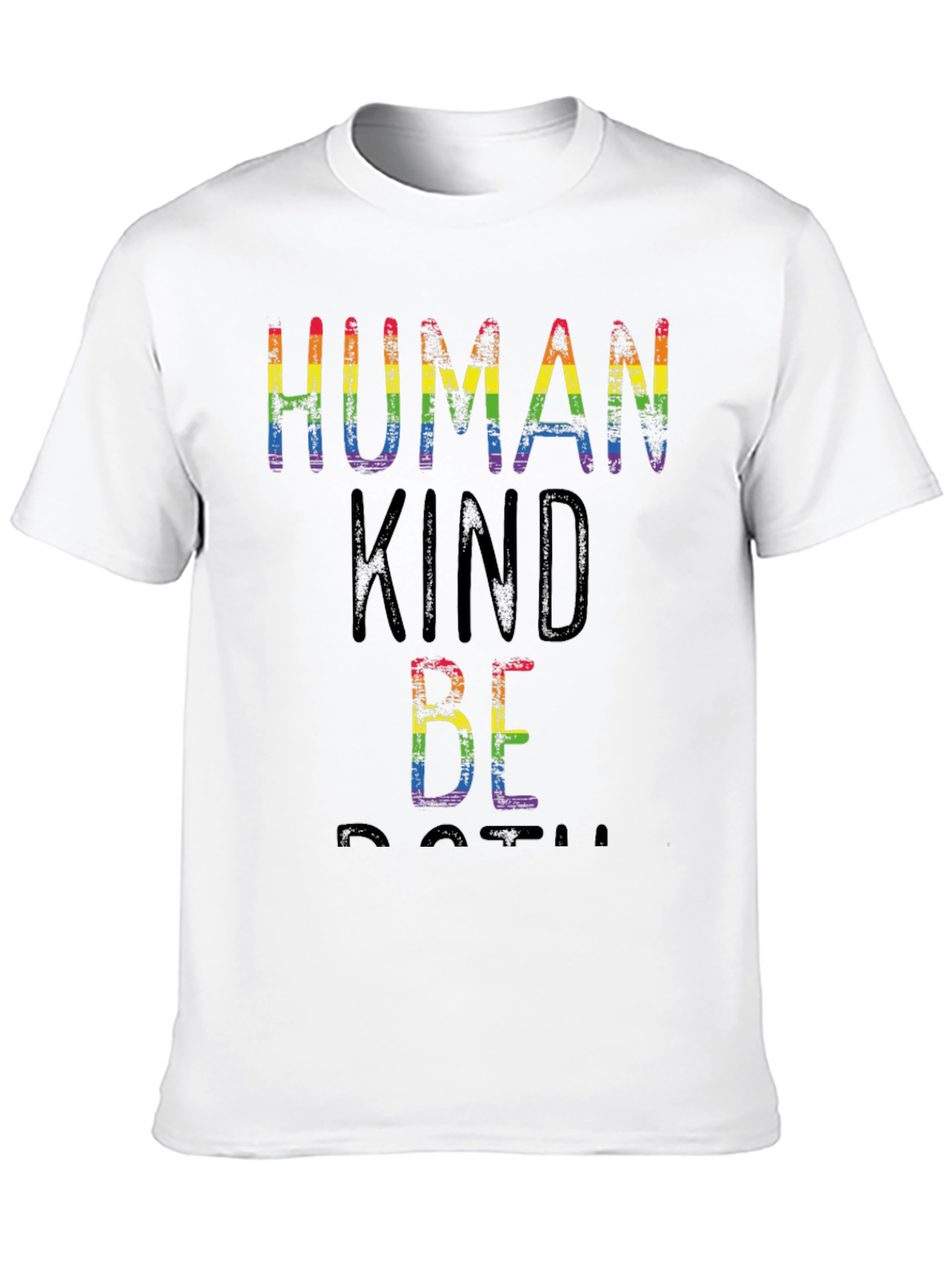 Human Kind Be Both Rainbow Graphic Tee