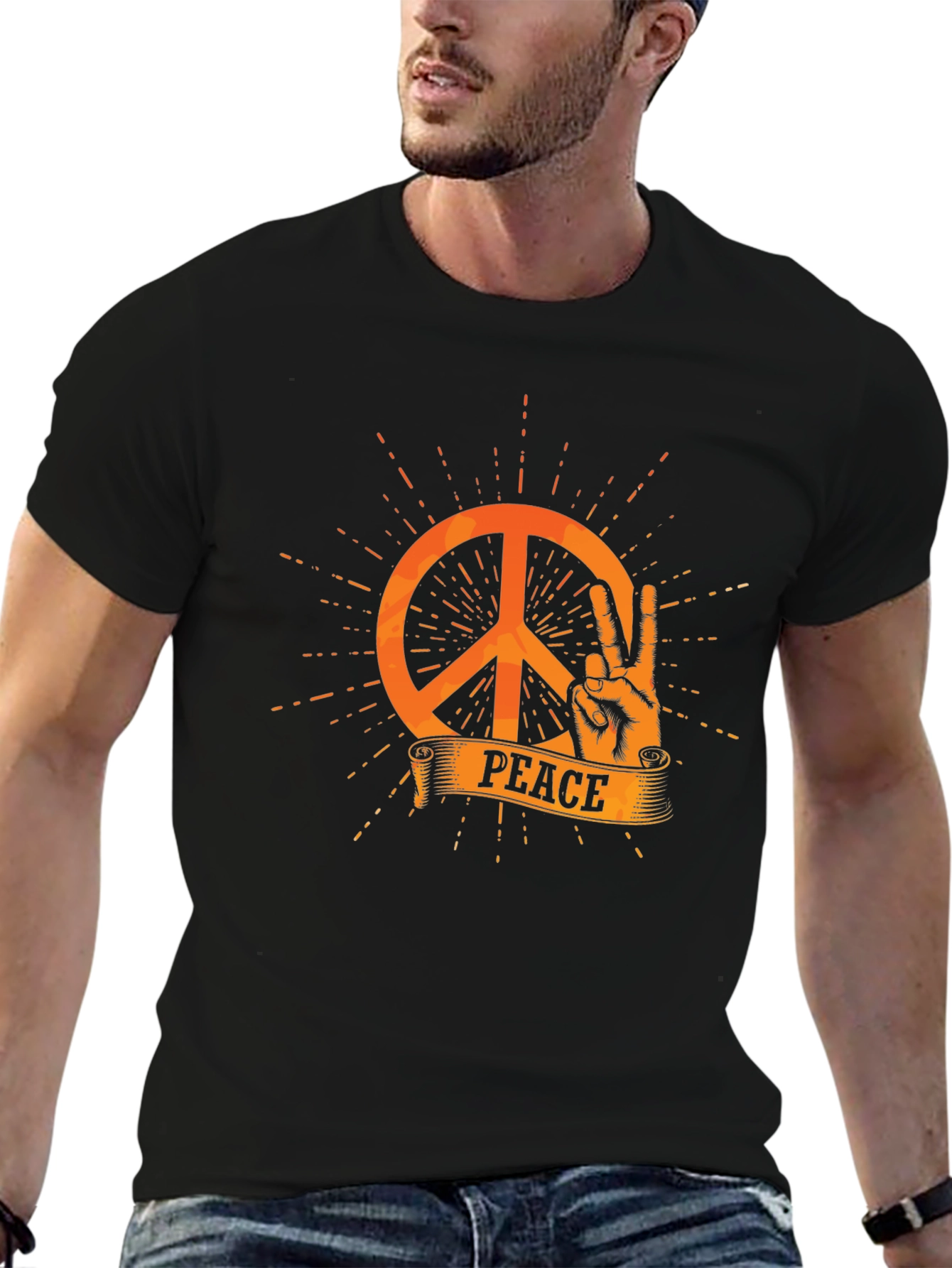 Peace Sign T-Shirt - Retro Style