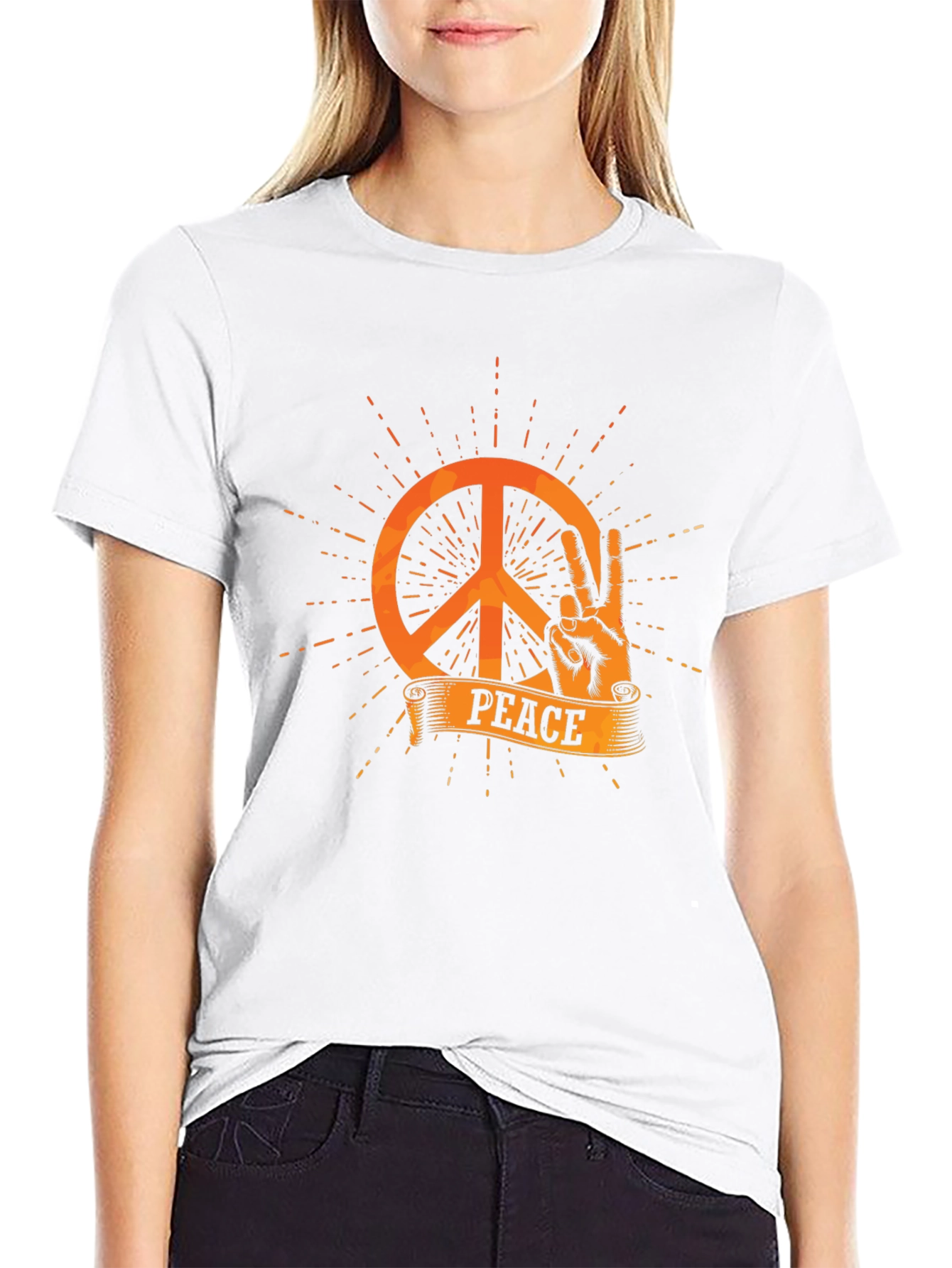 Peace Sign T-Shirt - Retro Style