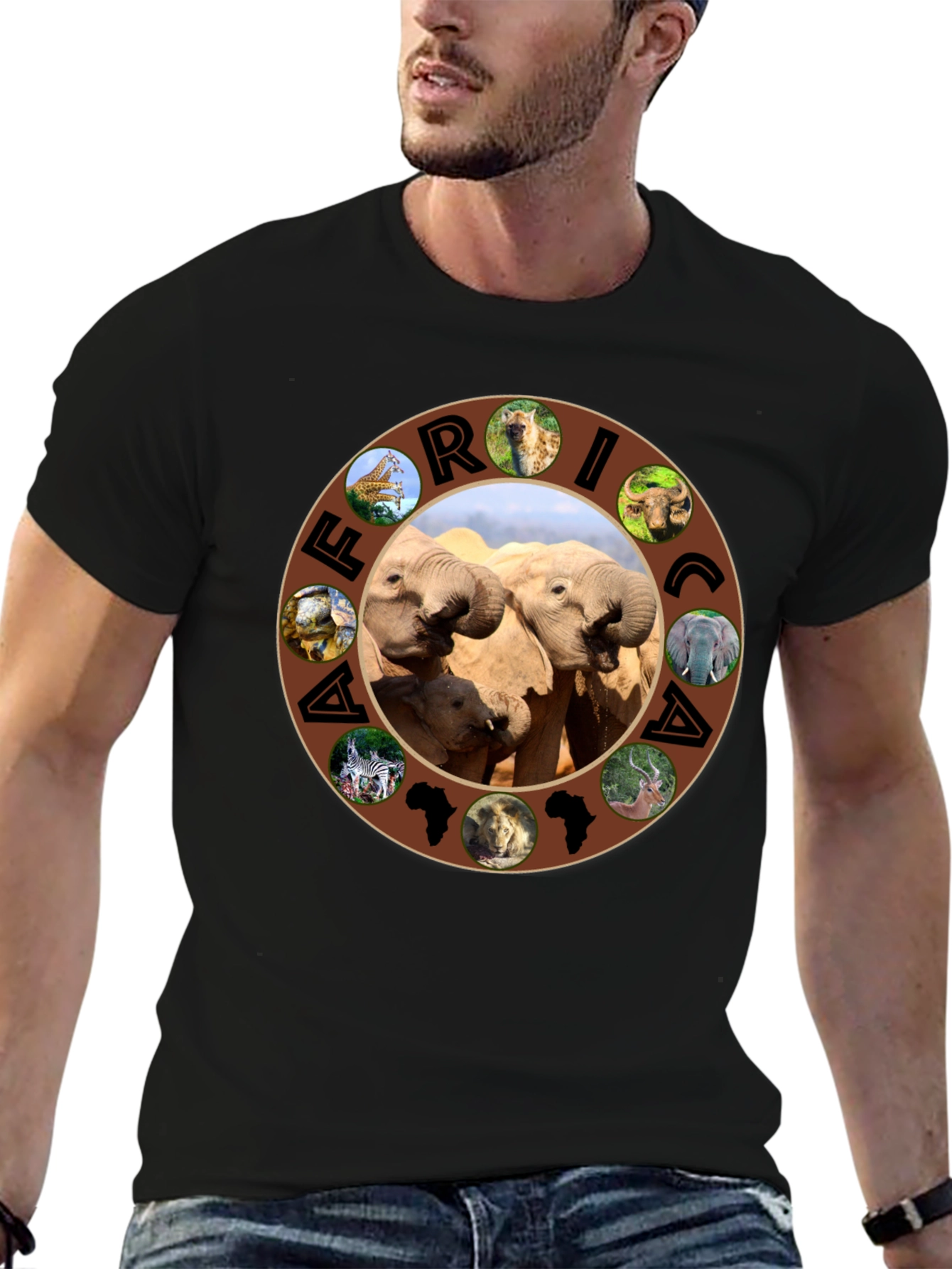 Africa Wildlife T-Shirt - Unique Animal Design