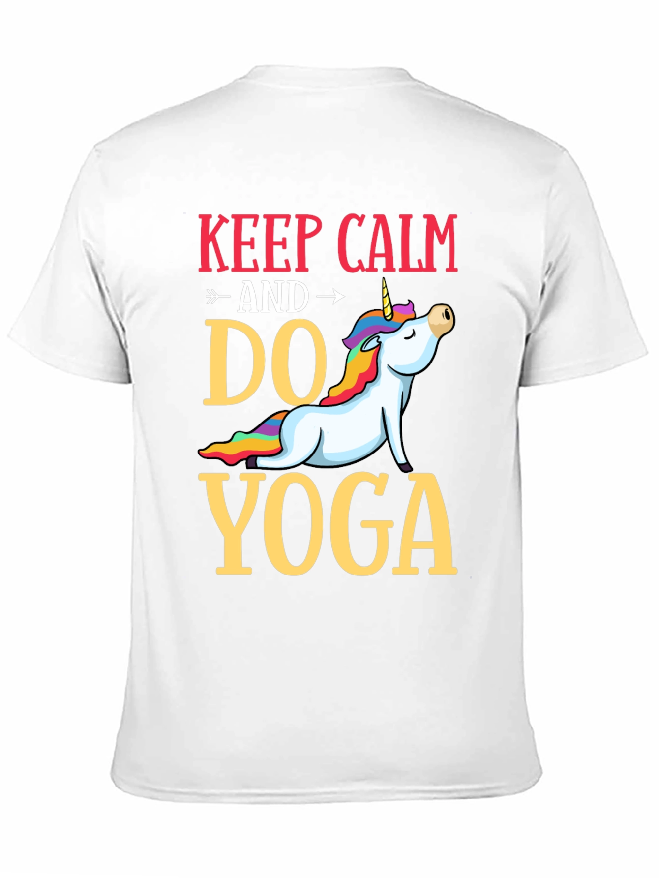 Keep Calm Do Yoga Unicorn T-Shirt