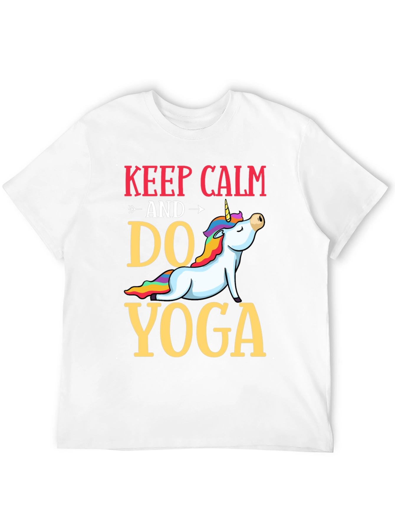 Keep Calm Do Yoga Unicorn T-Shirt