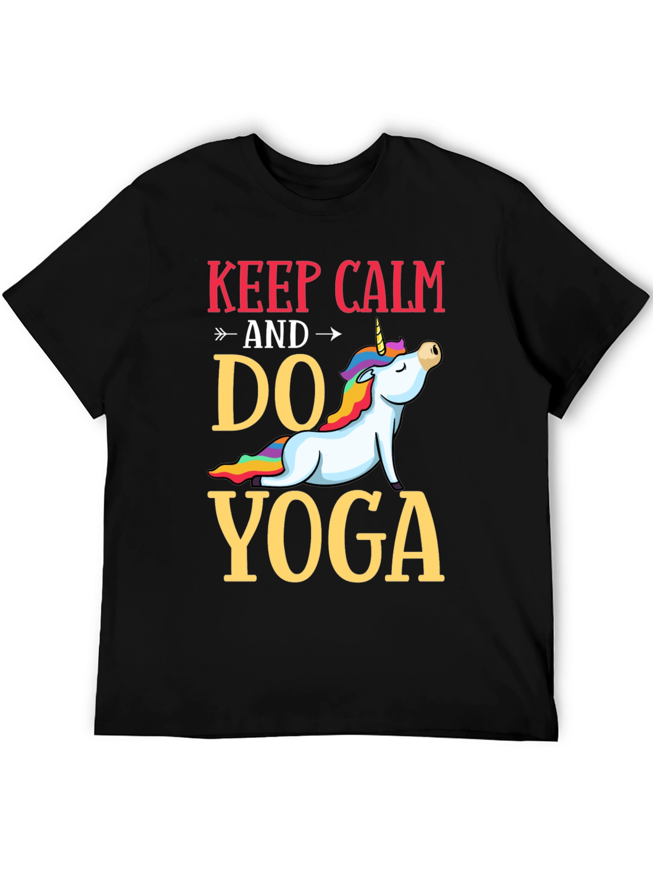 Keep Calm Do Yoga Unicorn T-Shirt