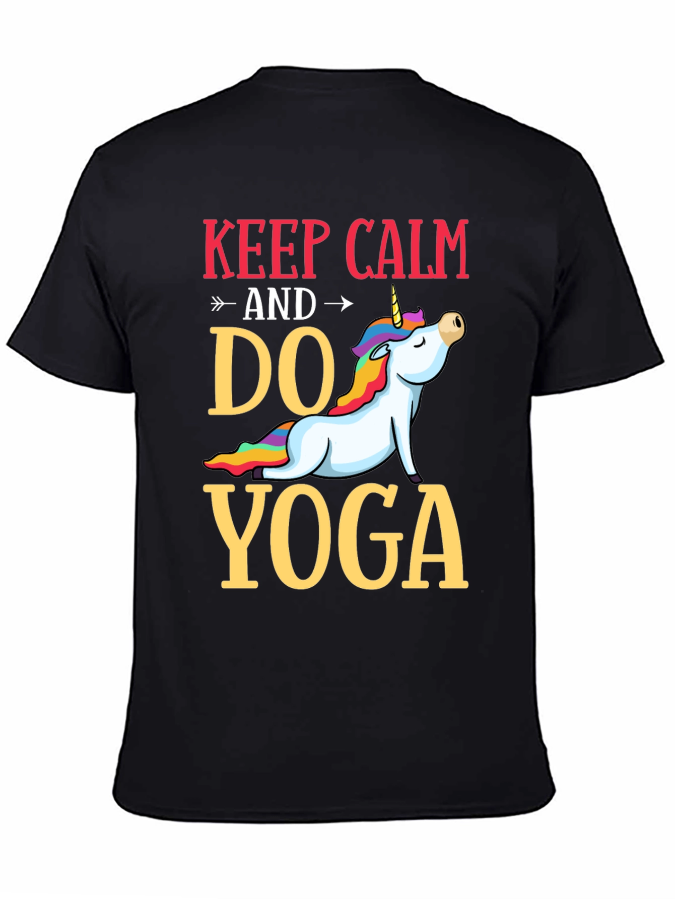 Keep Calm Do Yoga Unicorn T-Shirt