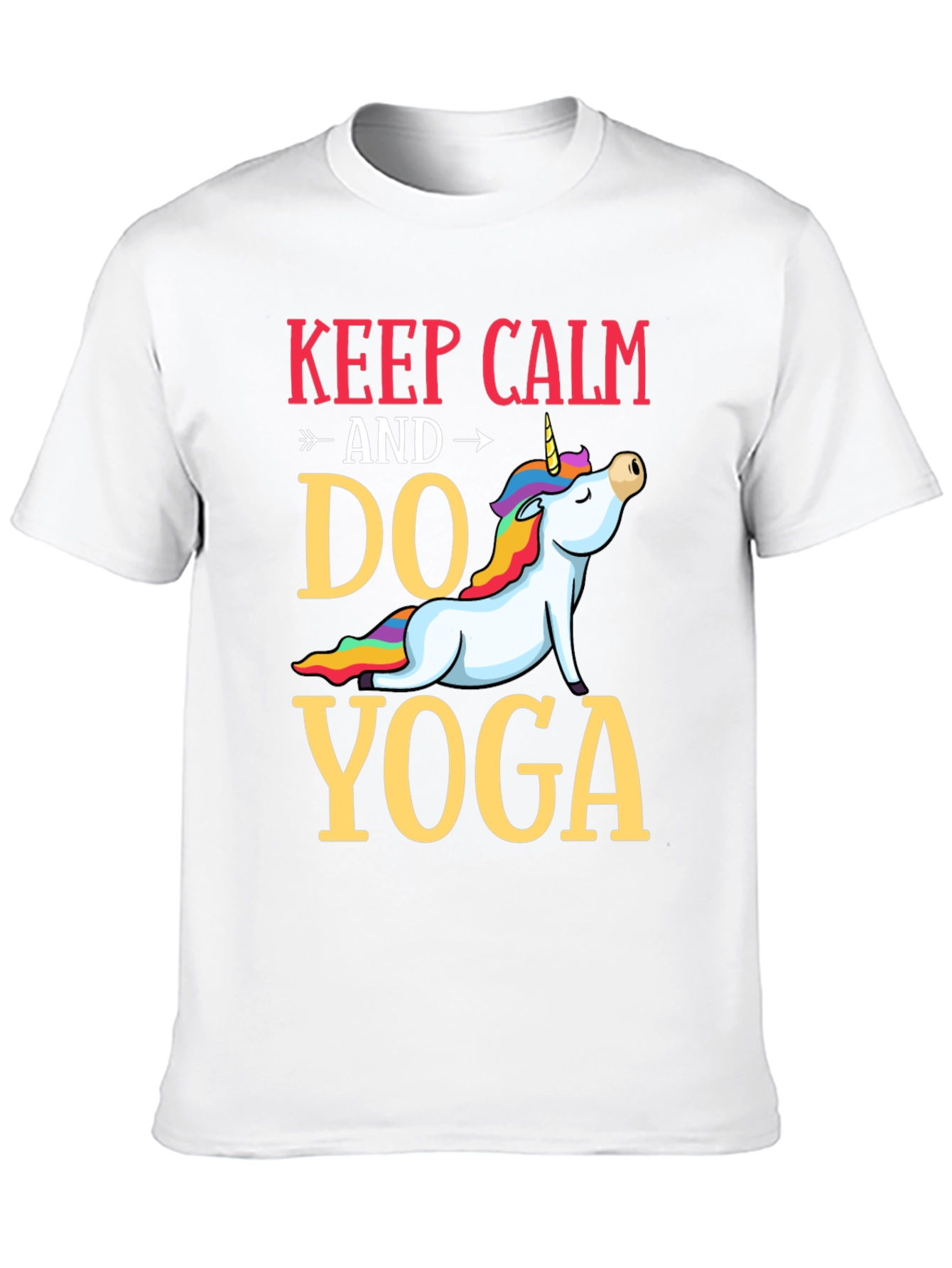 Keep Calm Do Yoga Unicorn T-Shirt