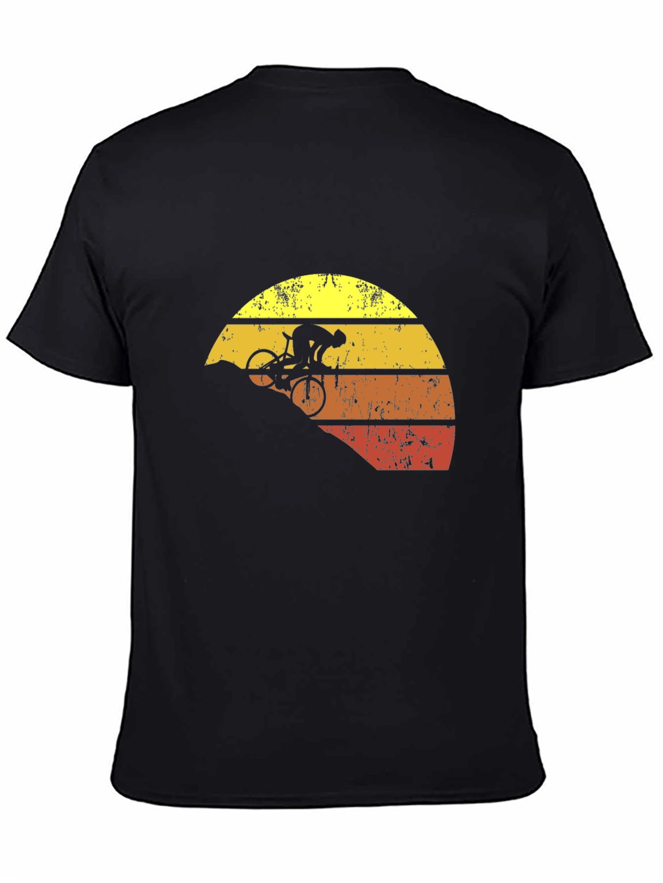 Mountain Biker Sunset Graphic T-Shirt