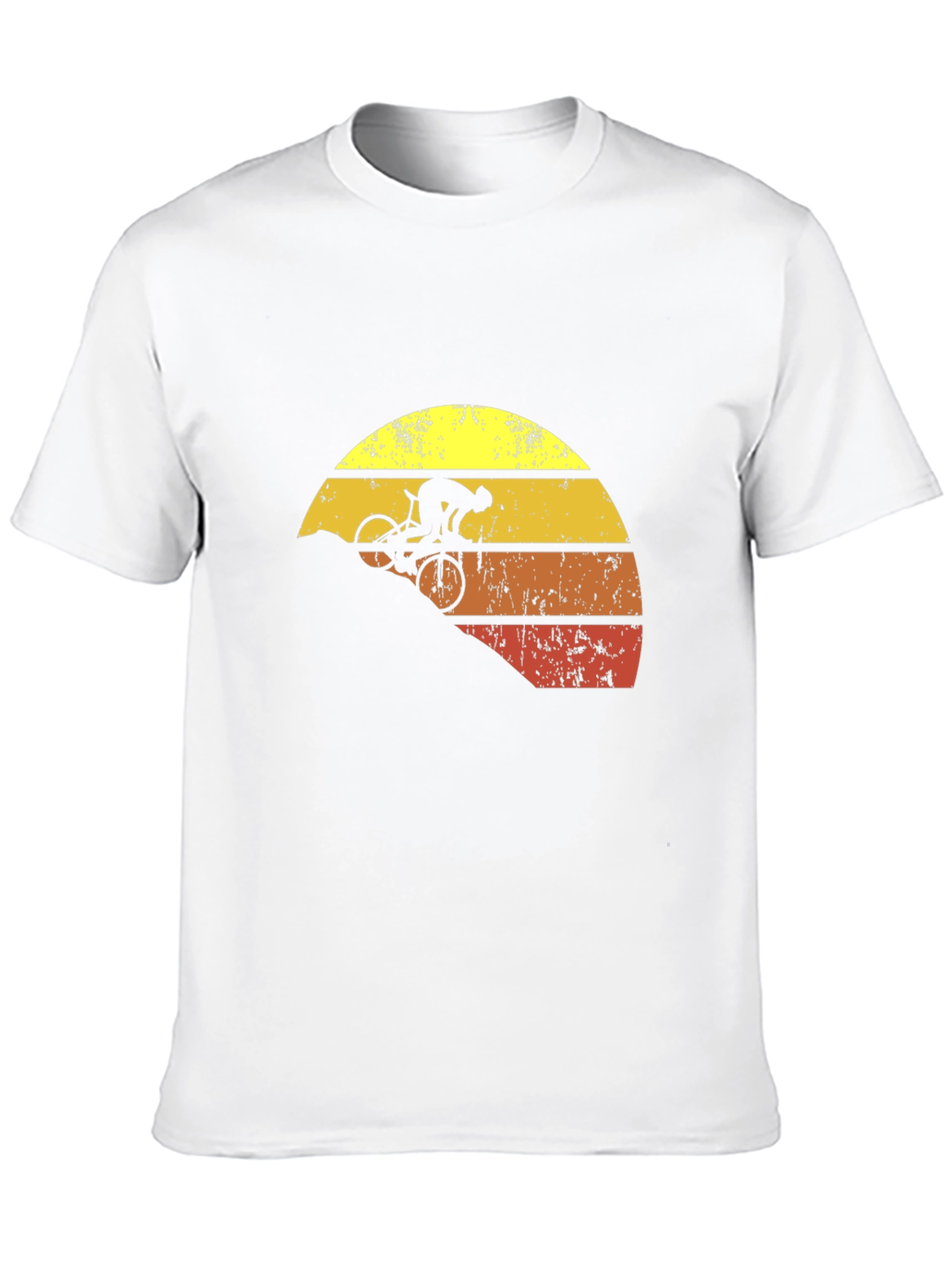 Mountain Biker Sunset Graphic T-Shirt