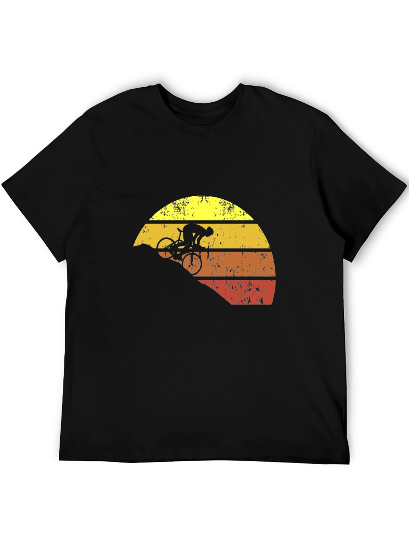 Mountain Biker Sunset Graphic T-Shirt