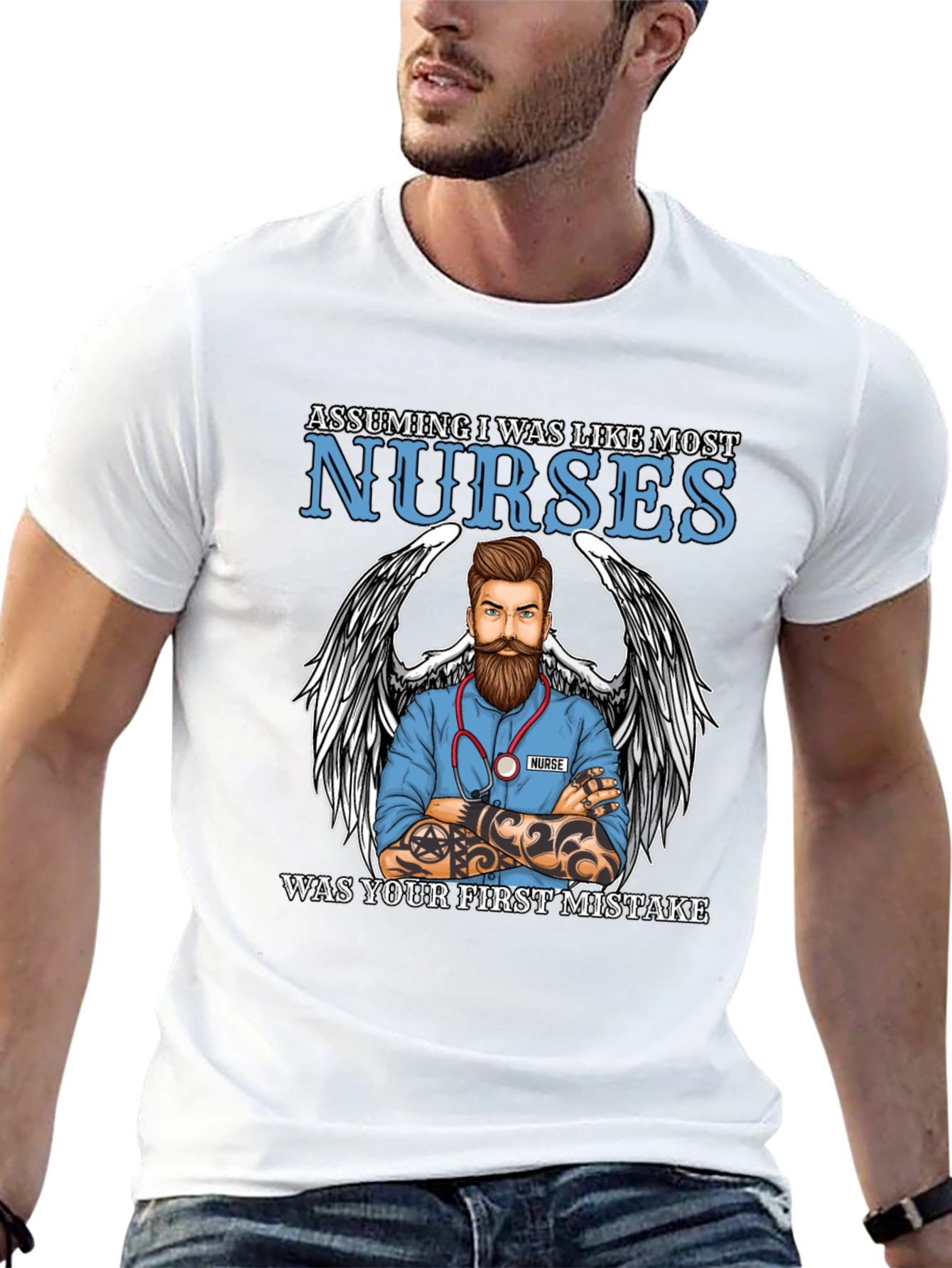 Tattooed Nurse Graphic Tee - First Mistake