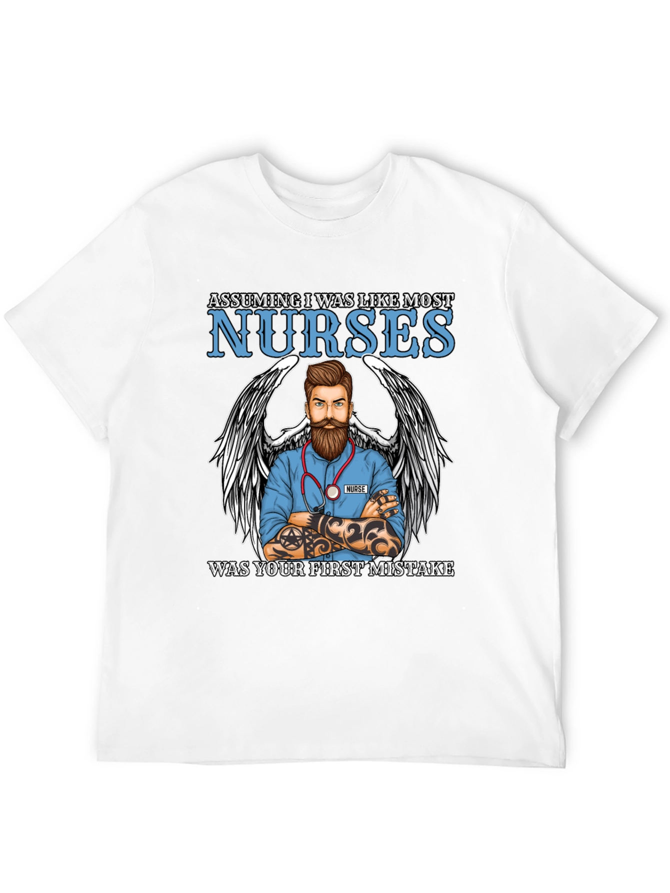 Tattooed Nurse Graphic Tee - First Mistake