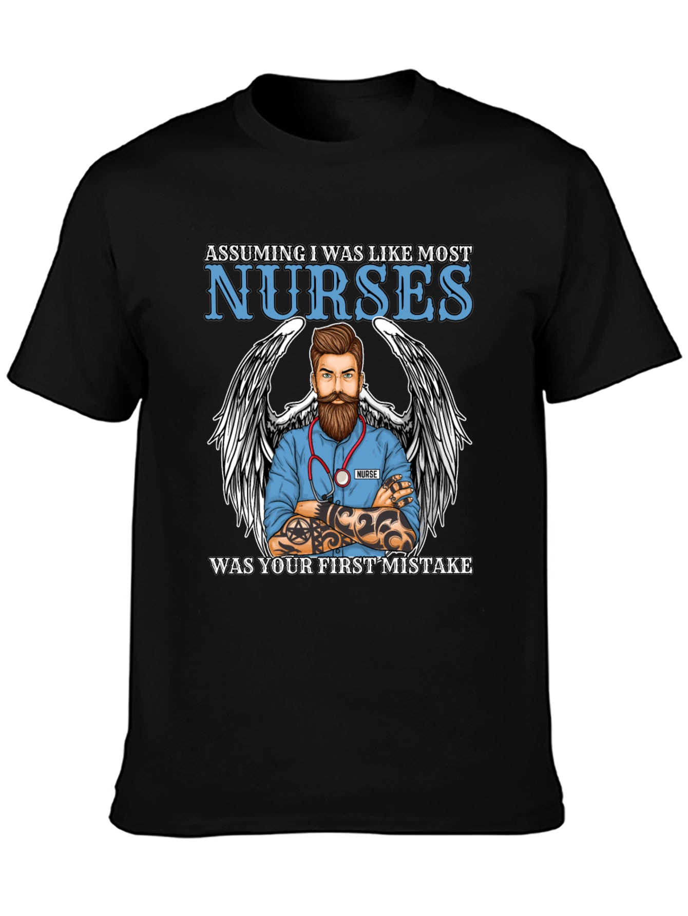 Tattooed Nurse Graphic Tee - First Mistake