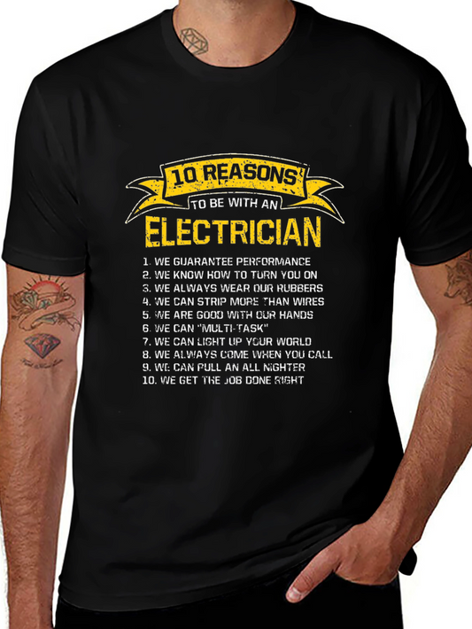 Electrician Reasons T-Shirt Funny Gift