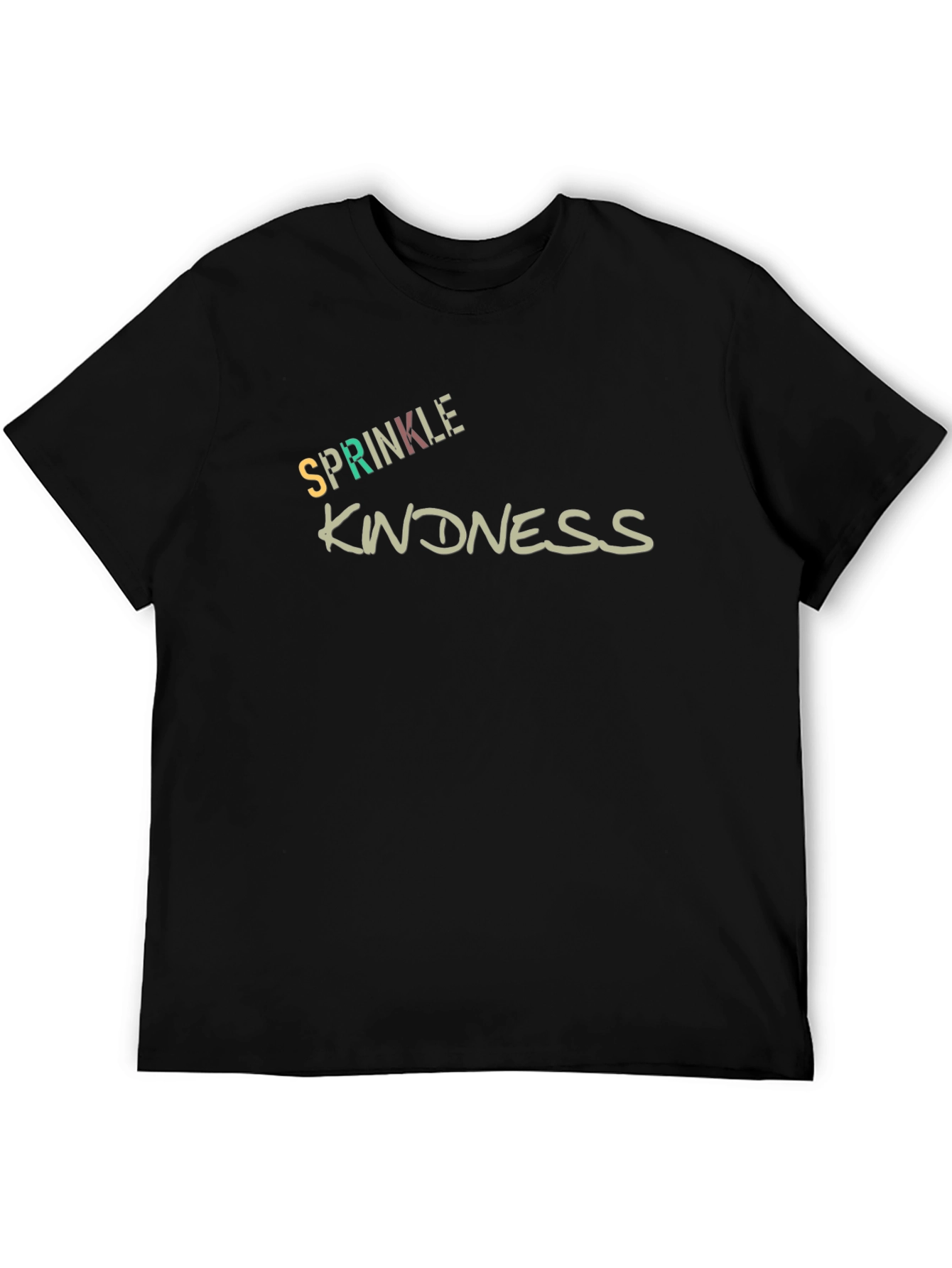Sprinkle Kindness Graphic Black T-Shirt