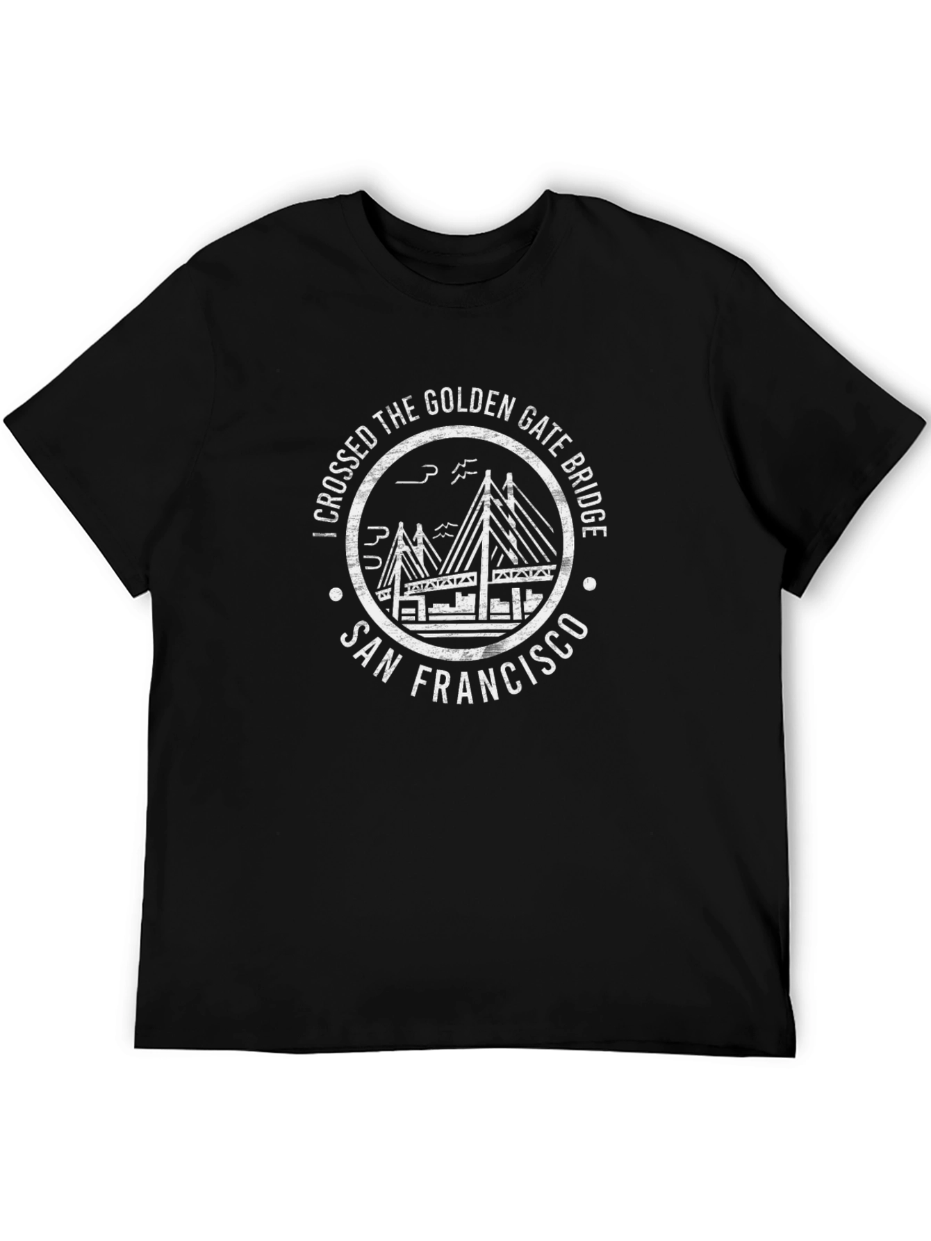 Golden Gate Bridge San Francisco Black T-Shirt