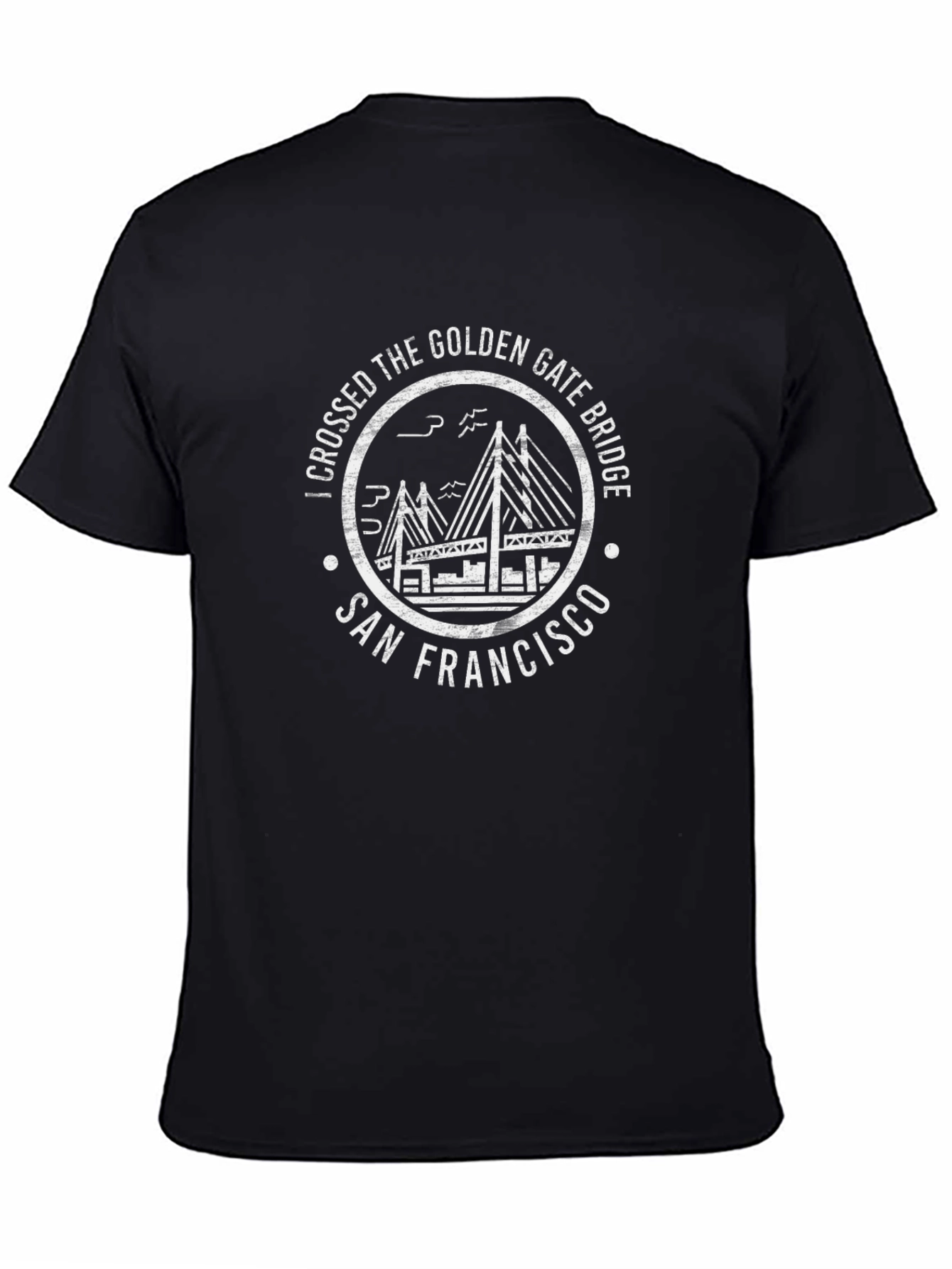 Golden Gate Bridge San Francisco Black T-Shirt