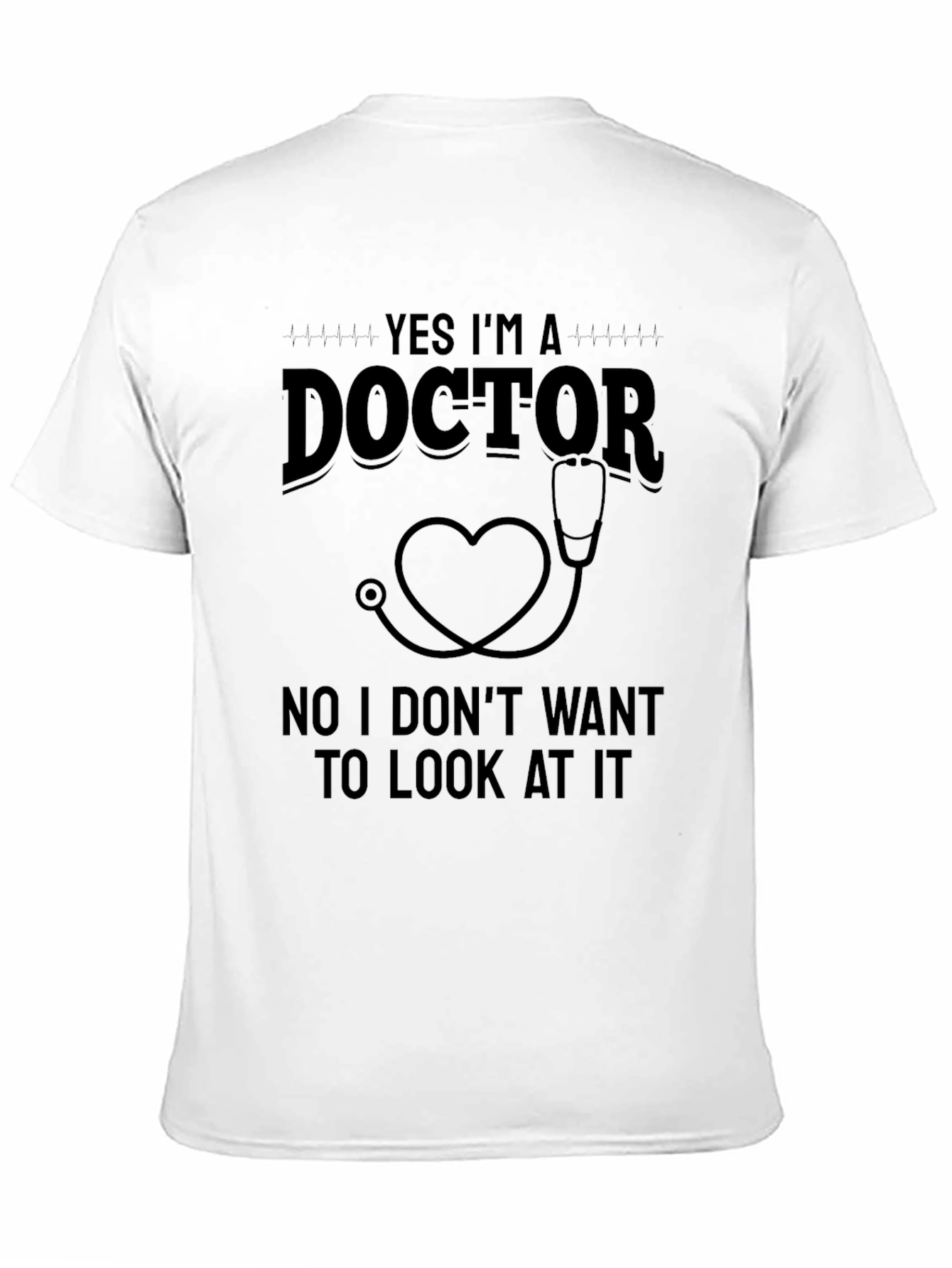 Funny Doctor Heart Stethoscope T-Shirt