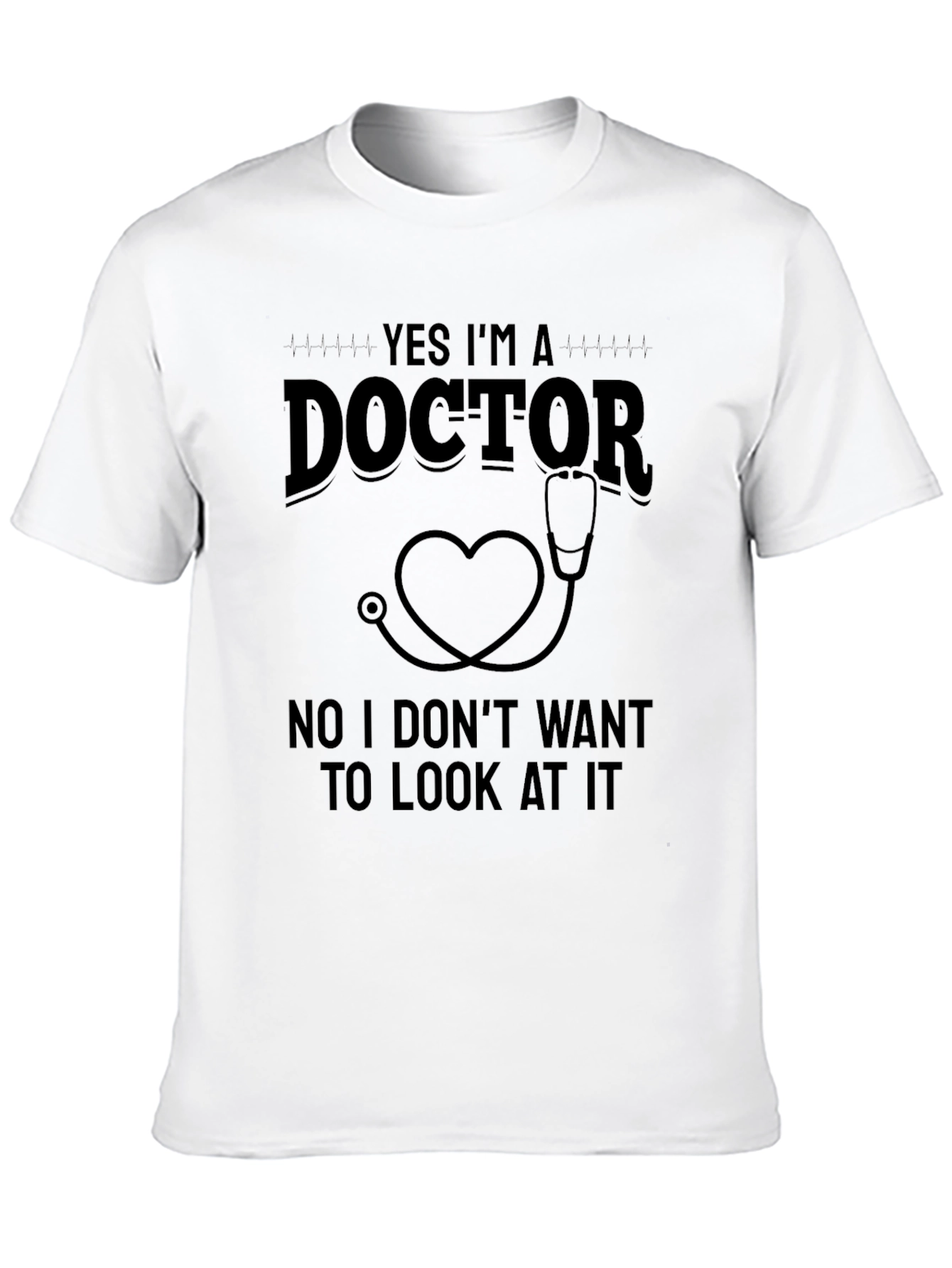 Funny Doctor Heart Stethoscope T-Shirt