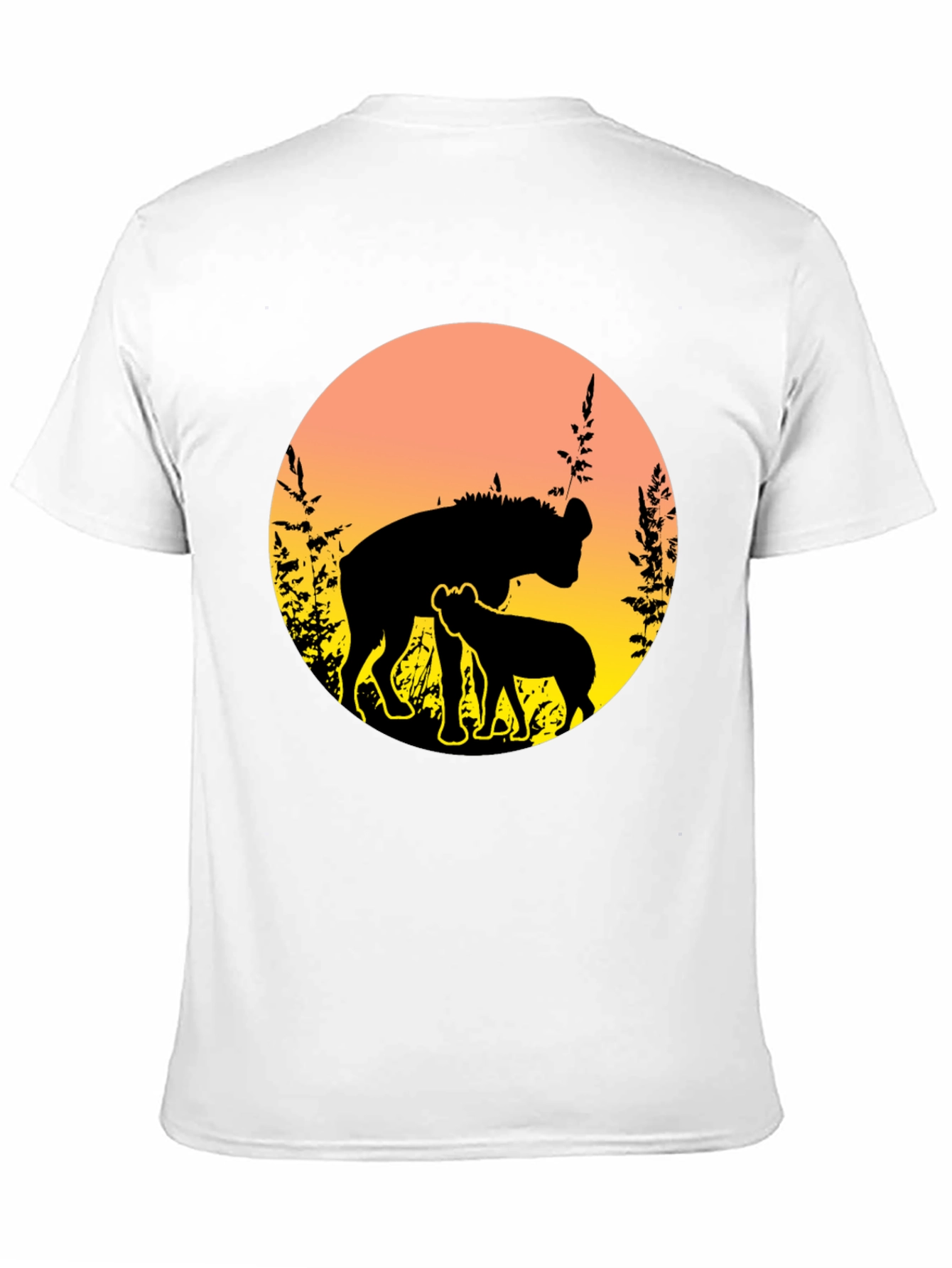 Hyena Sunset Graphic Tee - Unique Wildlife T-Shirt